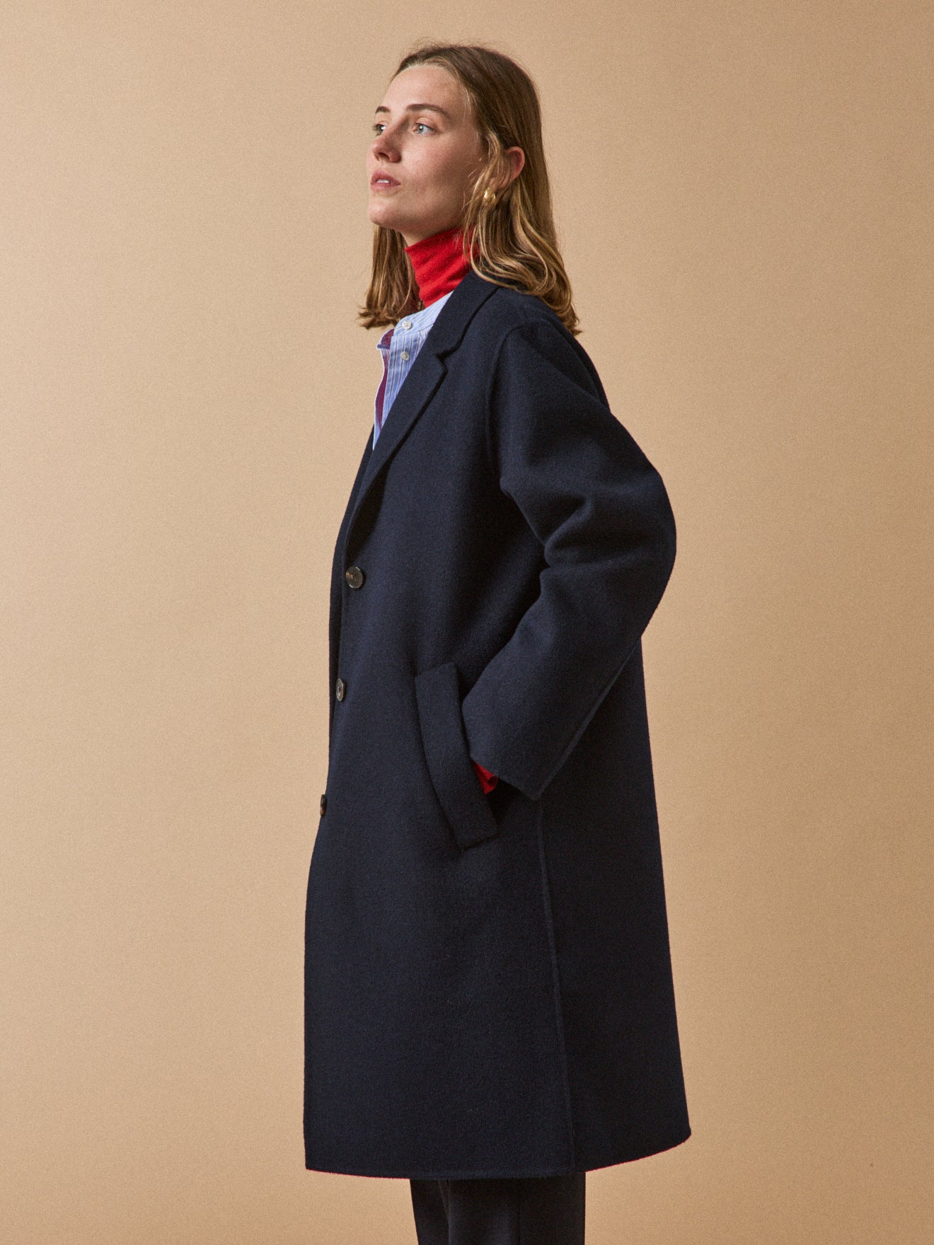 Manteau lainage double face femme - Image 2