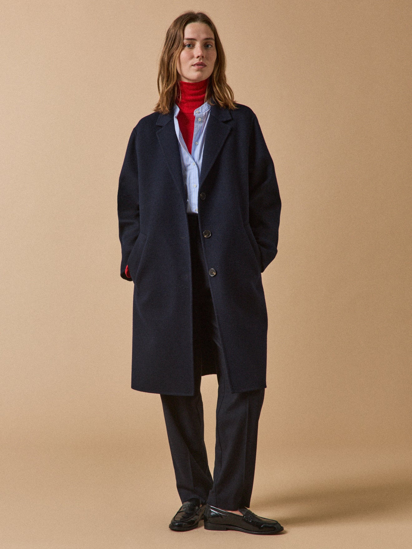 Manteau lainage double face femme - Image 8