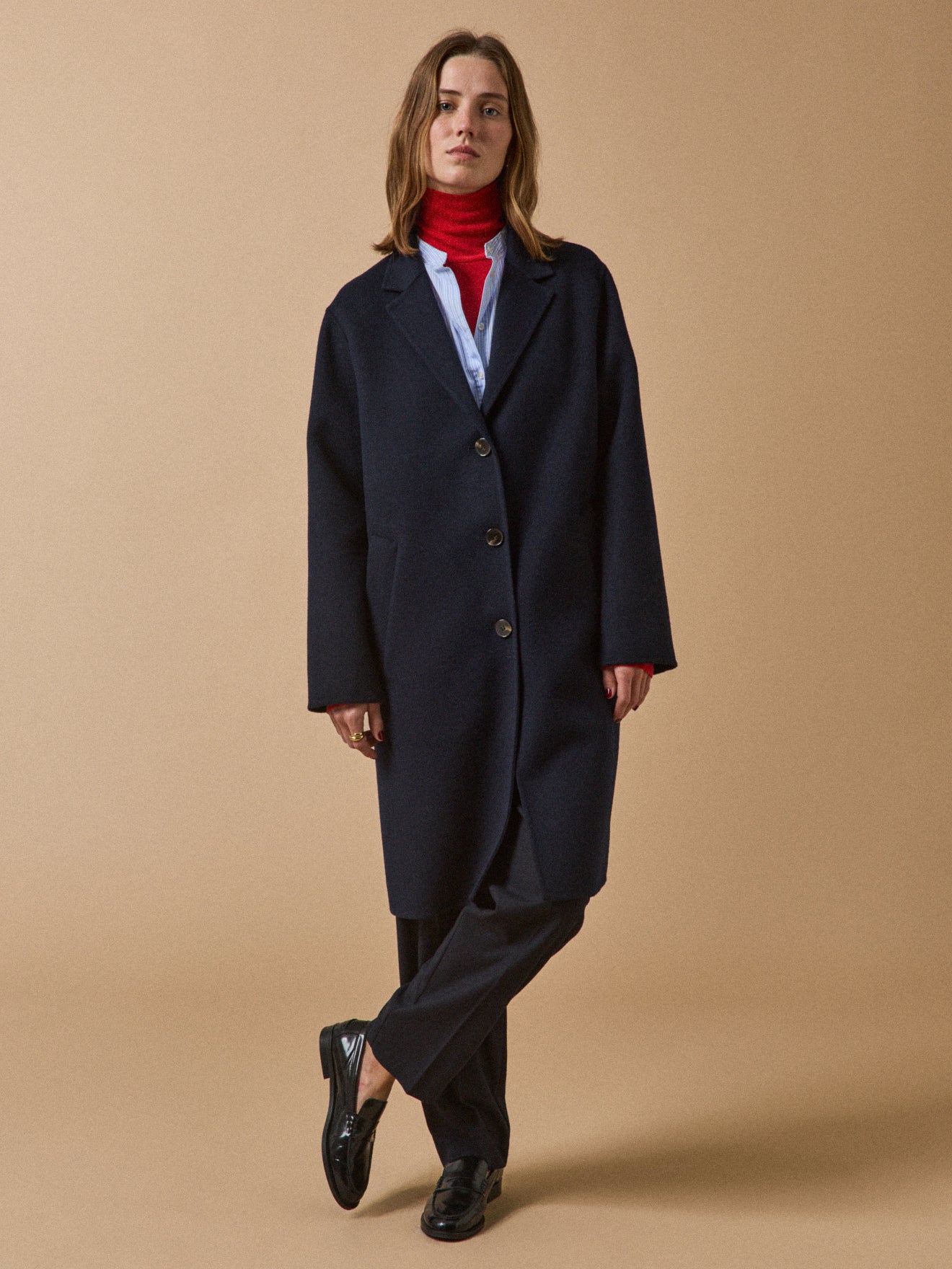 Manteau lainage double face femme - Image 9