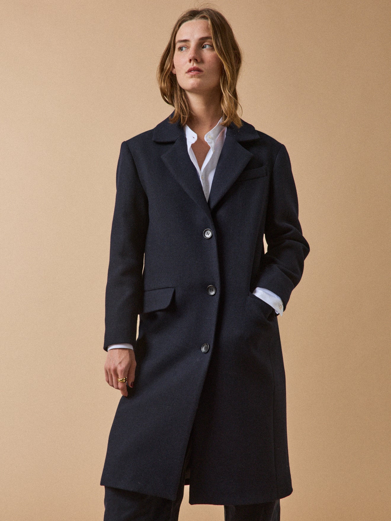 Manteau long lainage femme - Image 6