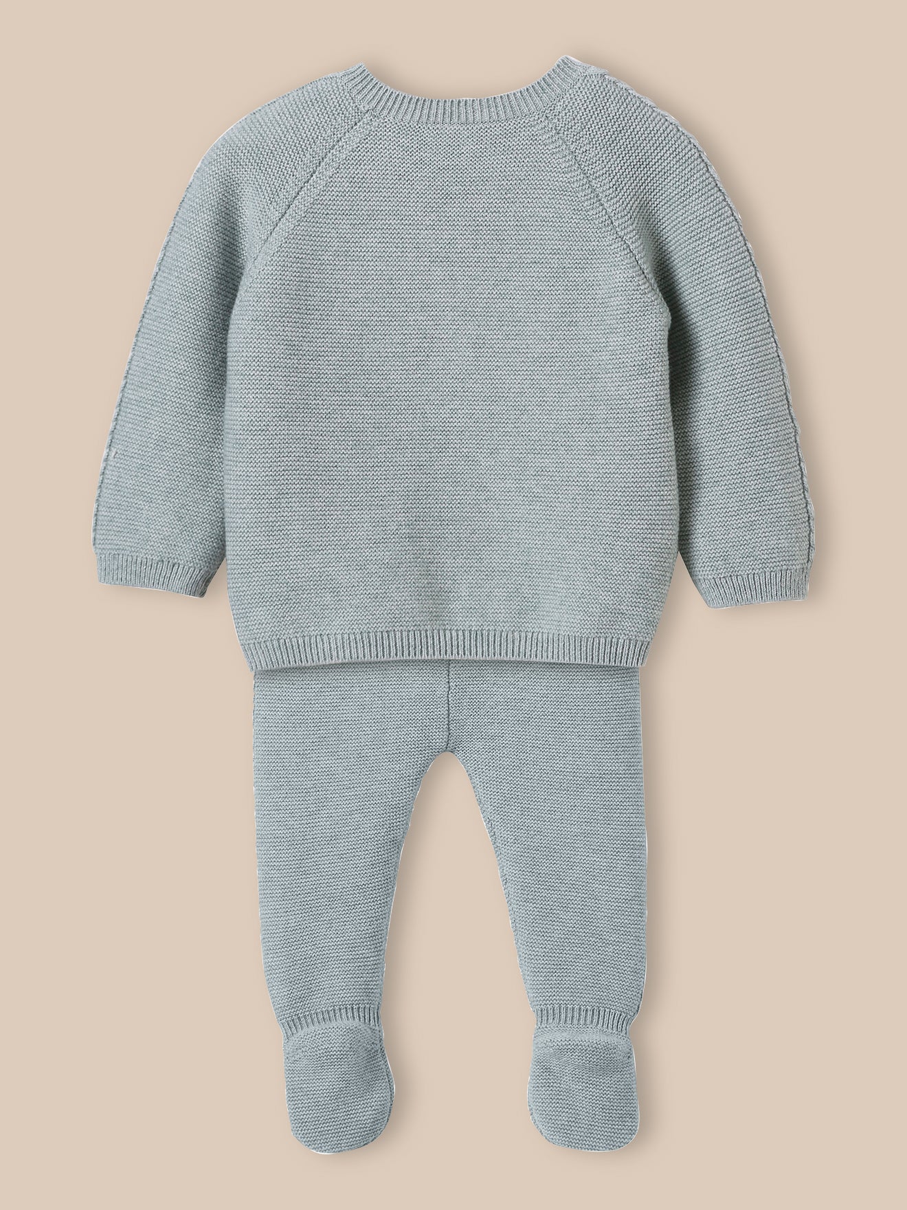 Ensemble naissance - Coton biologique et laine - Image 4