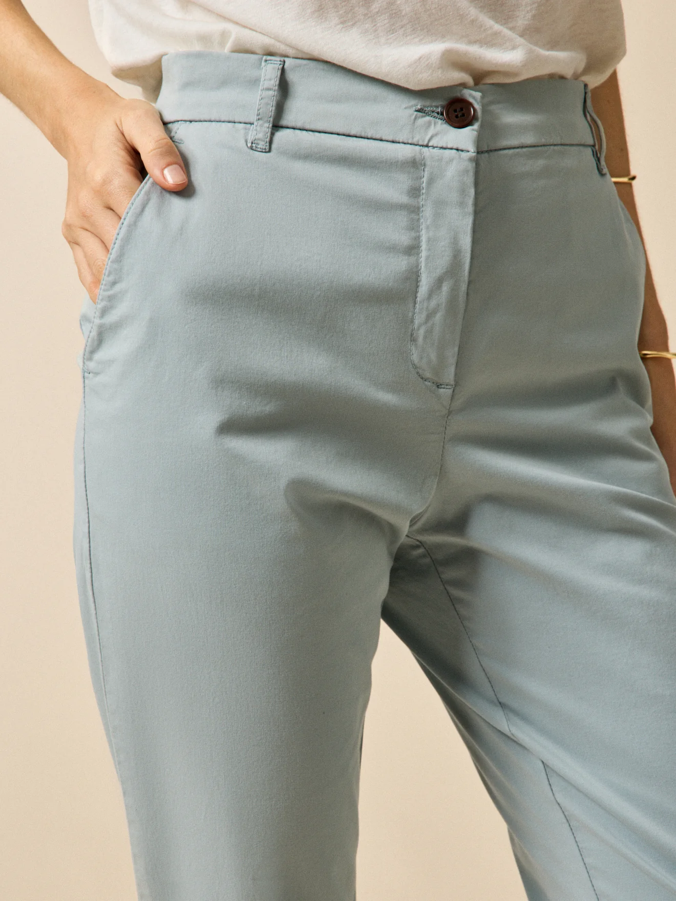 Pantalon chino femme coton biologique Noemie - Image 2