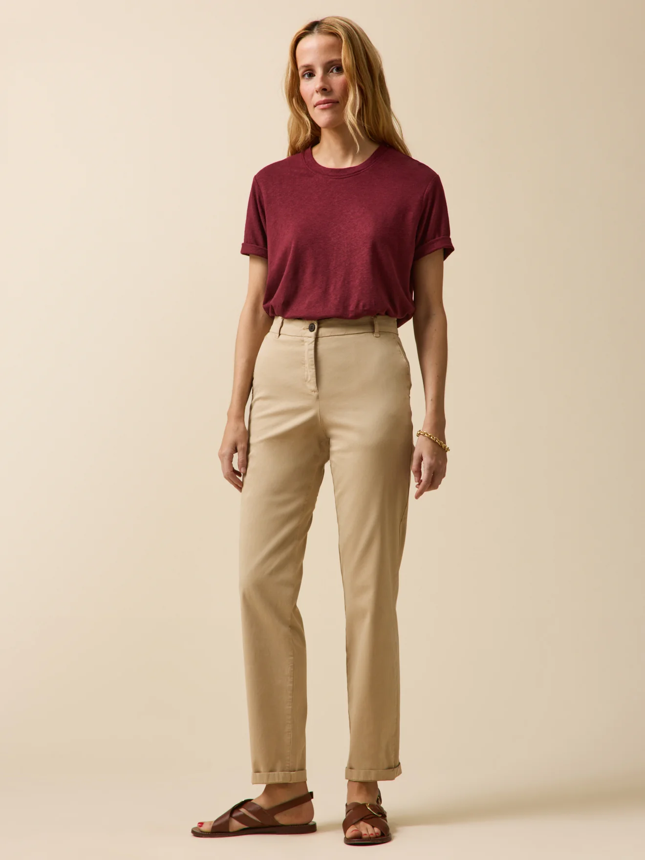 Pantalon chino femme coton biologique Noemie - Image 4