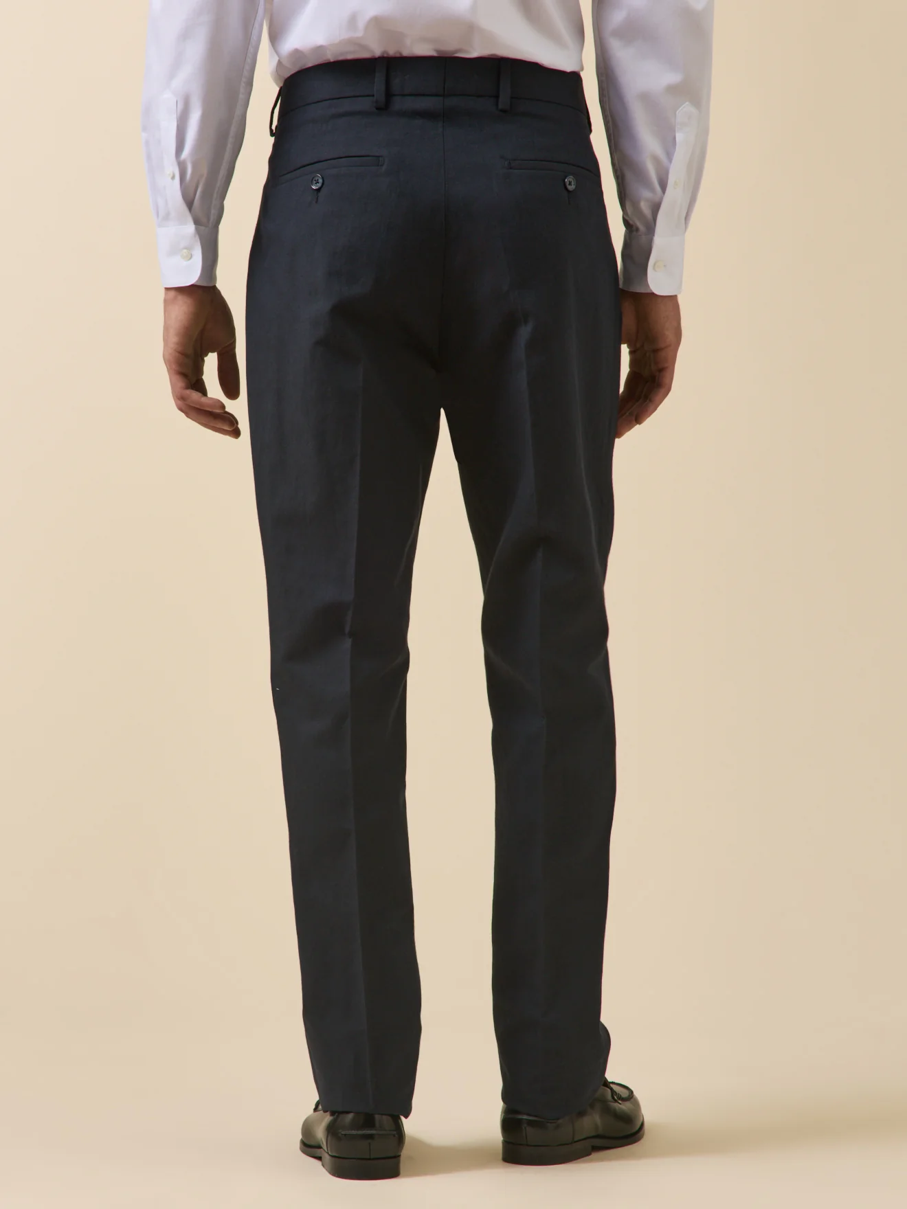 Pantalon de costume homme coton et lin - Image 2