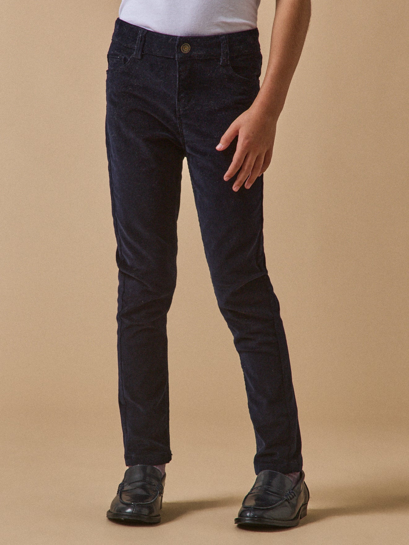 Slim en velours Fille