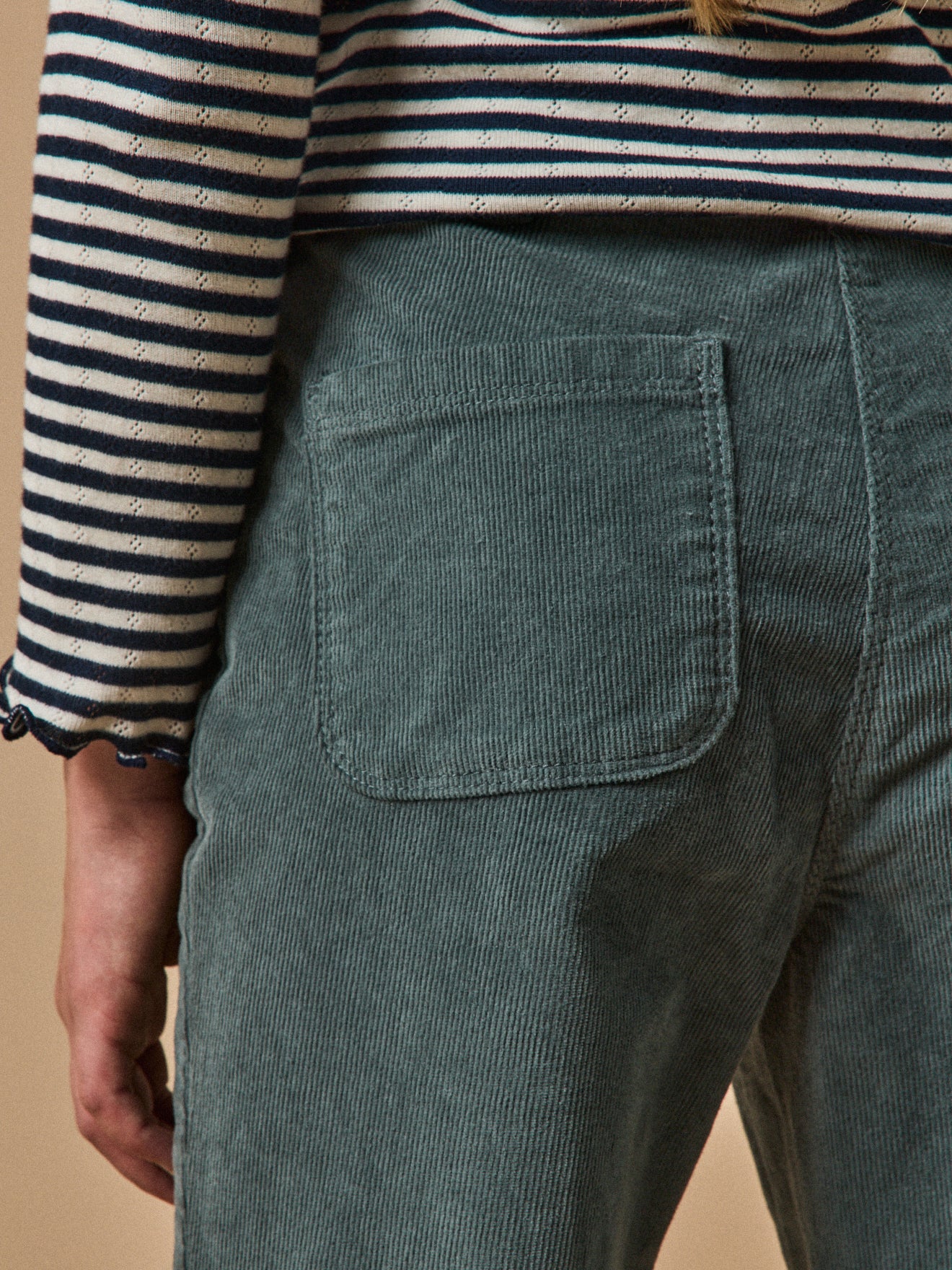Pantalon flare Fille en velours - Image 5