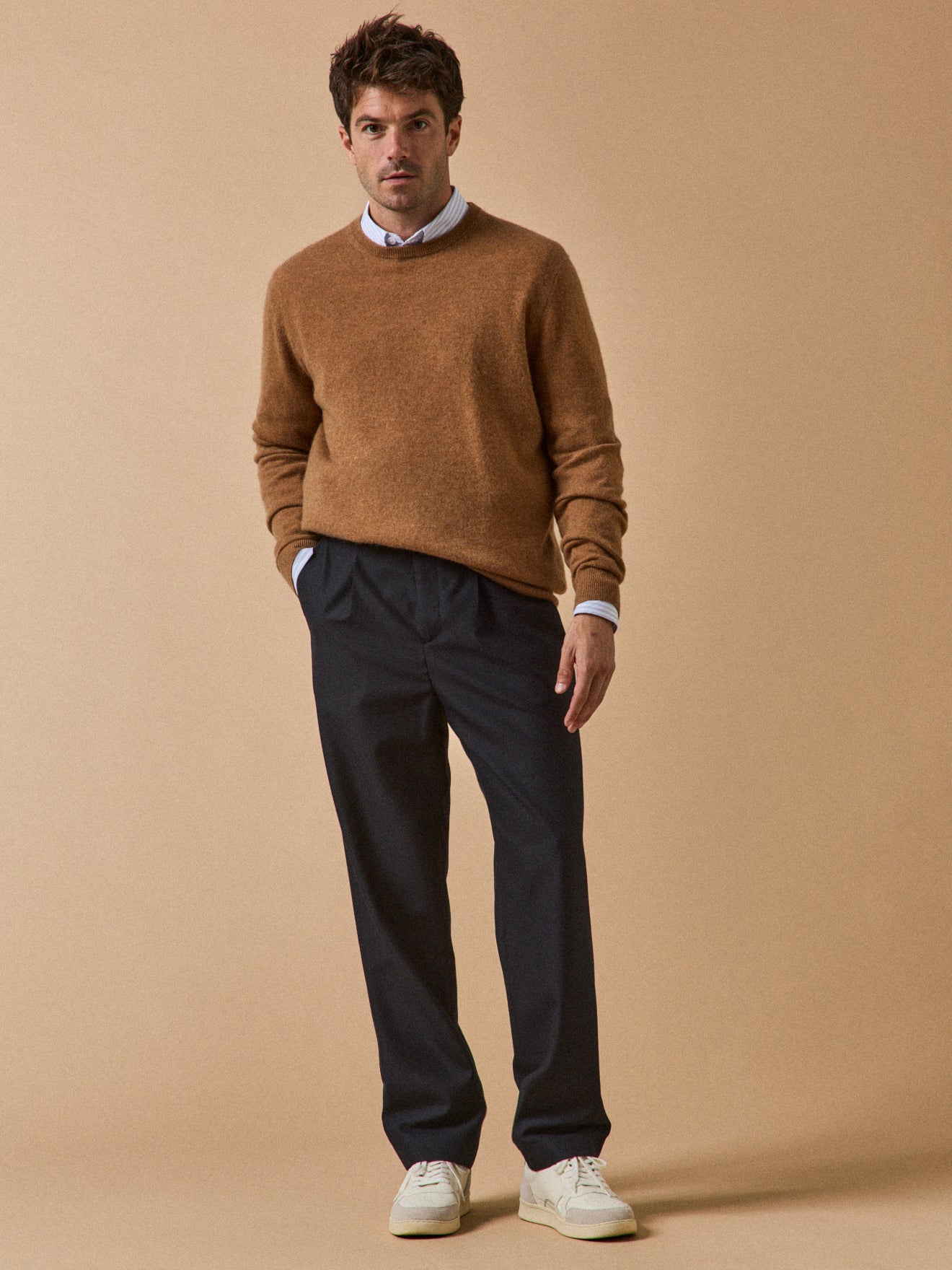 Pantalon à pinces lainage uni homme - Image 6