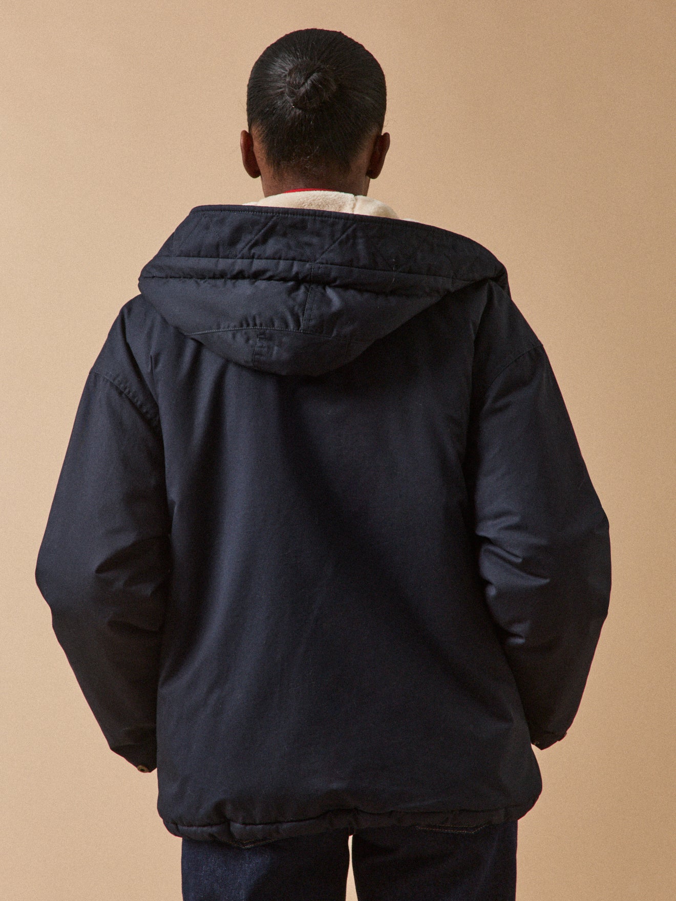 Parka courte femme doublée imitation fourrure - Image 2