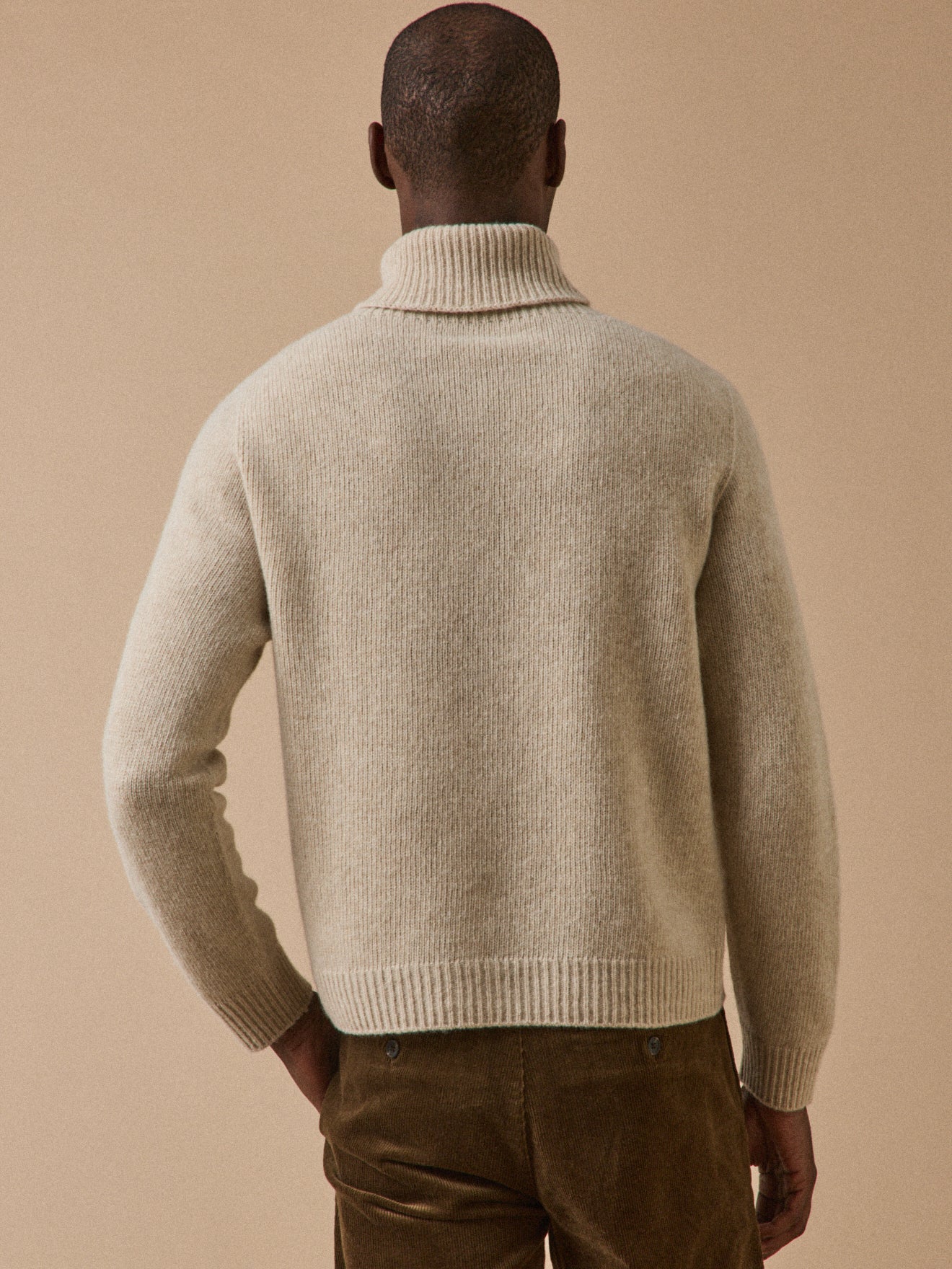 Pull col roulé homme laine majoritaire - Image 2