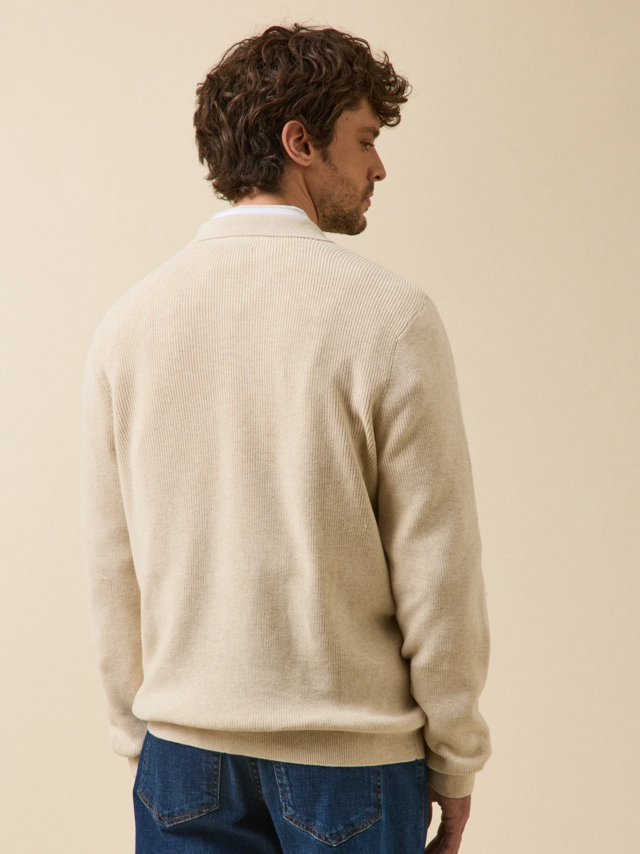 Pull col polo homme coton biologique - Image 2