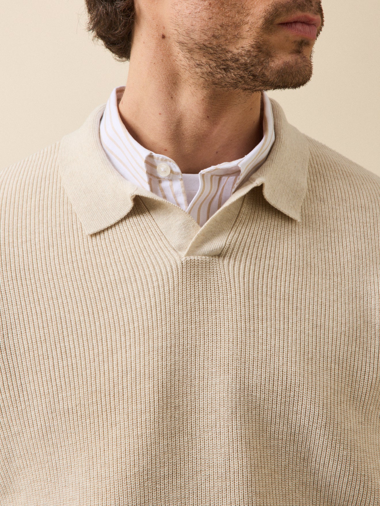 Pull col polo homme coton biologique - Image 3