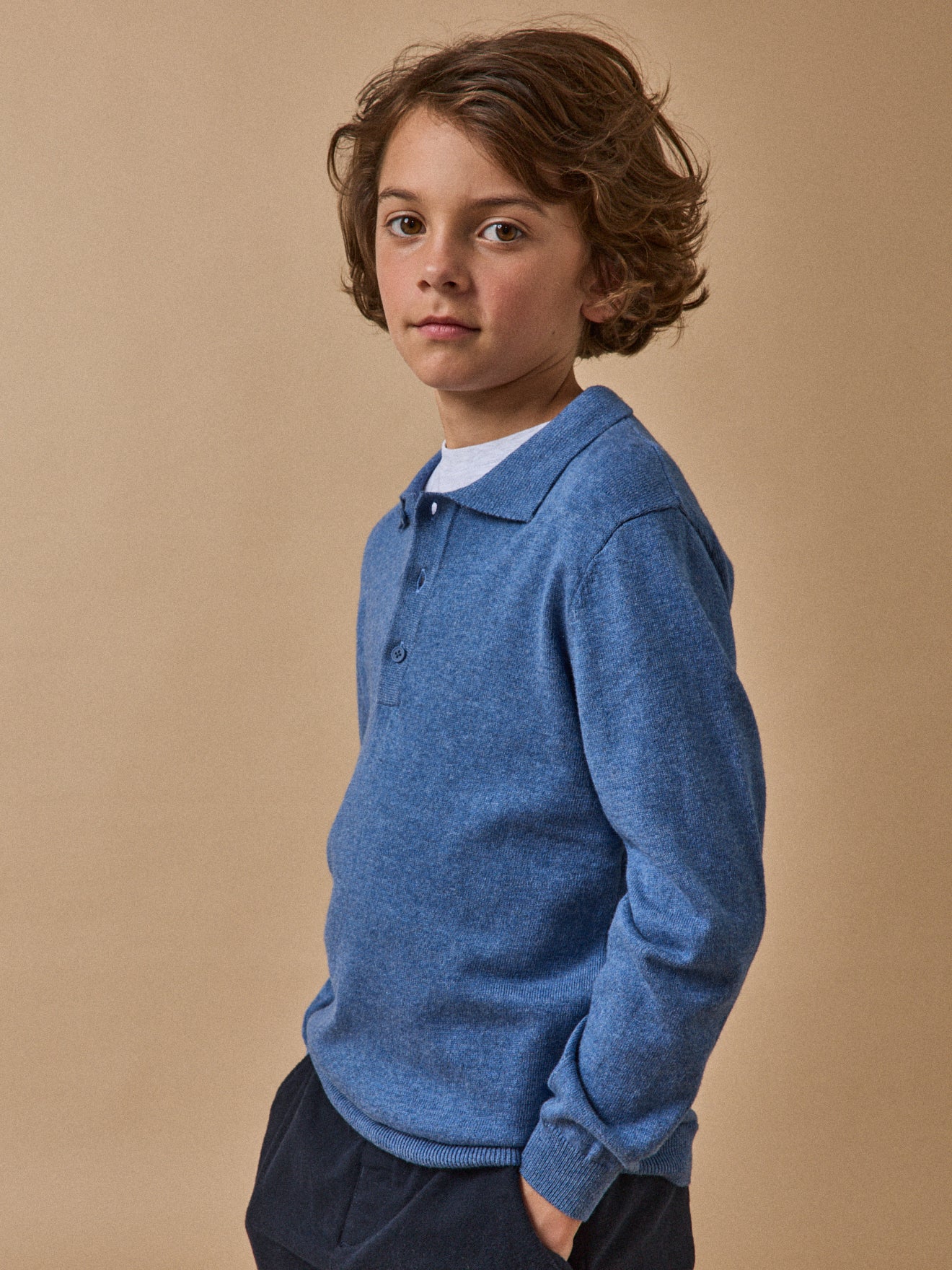 Pull col polo Garçon - Image 2