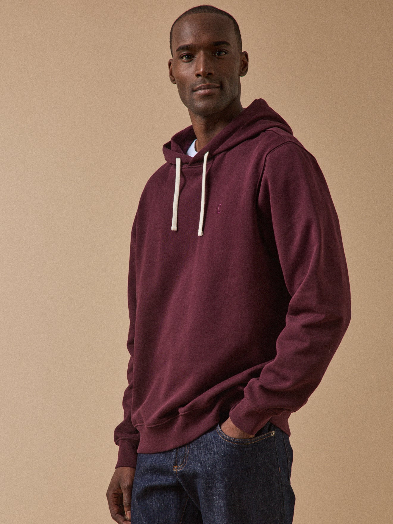 Sweat à capuche homme coton biologique