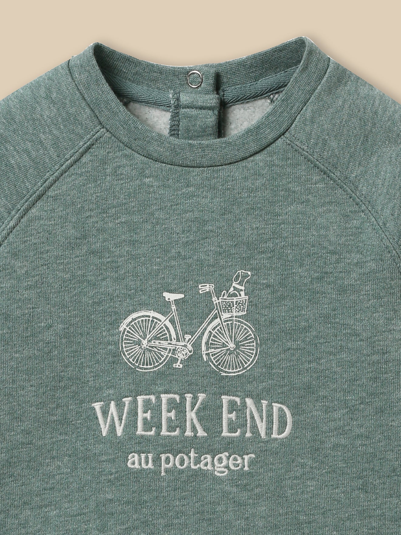Sweat brodé Bébé - Coton biologique - Image 3
