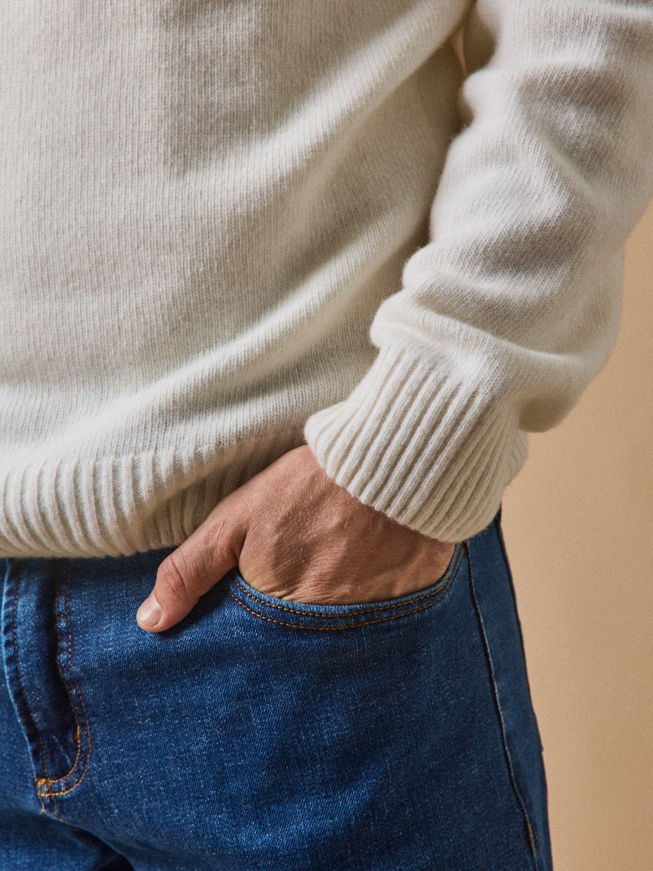 Pull col rond homme mélange laine - Image 4