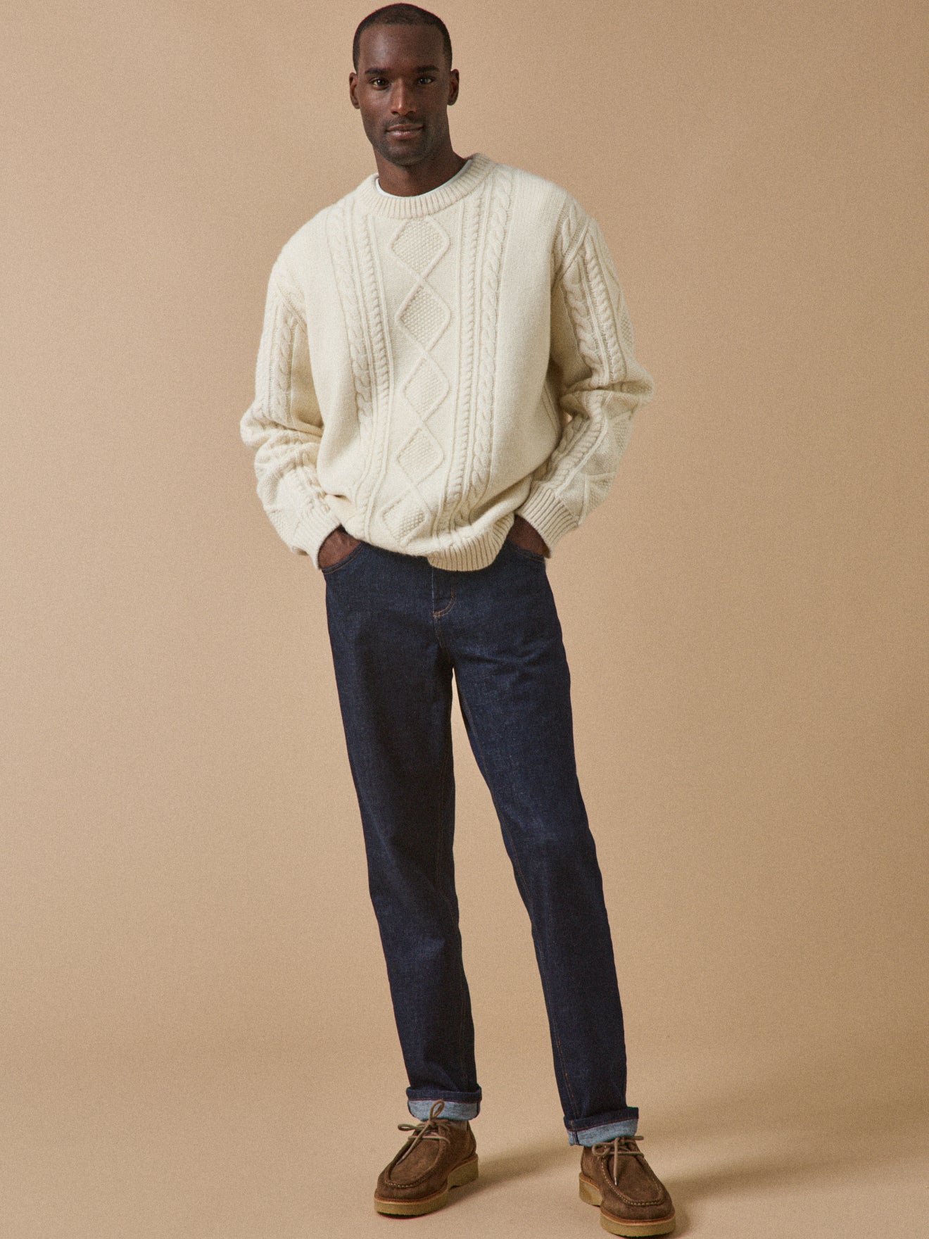 Pull torsades homme en laine - Image 6