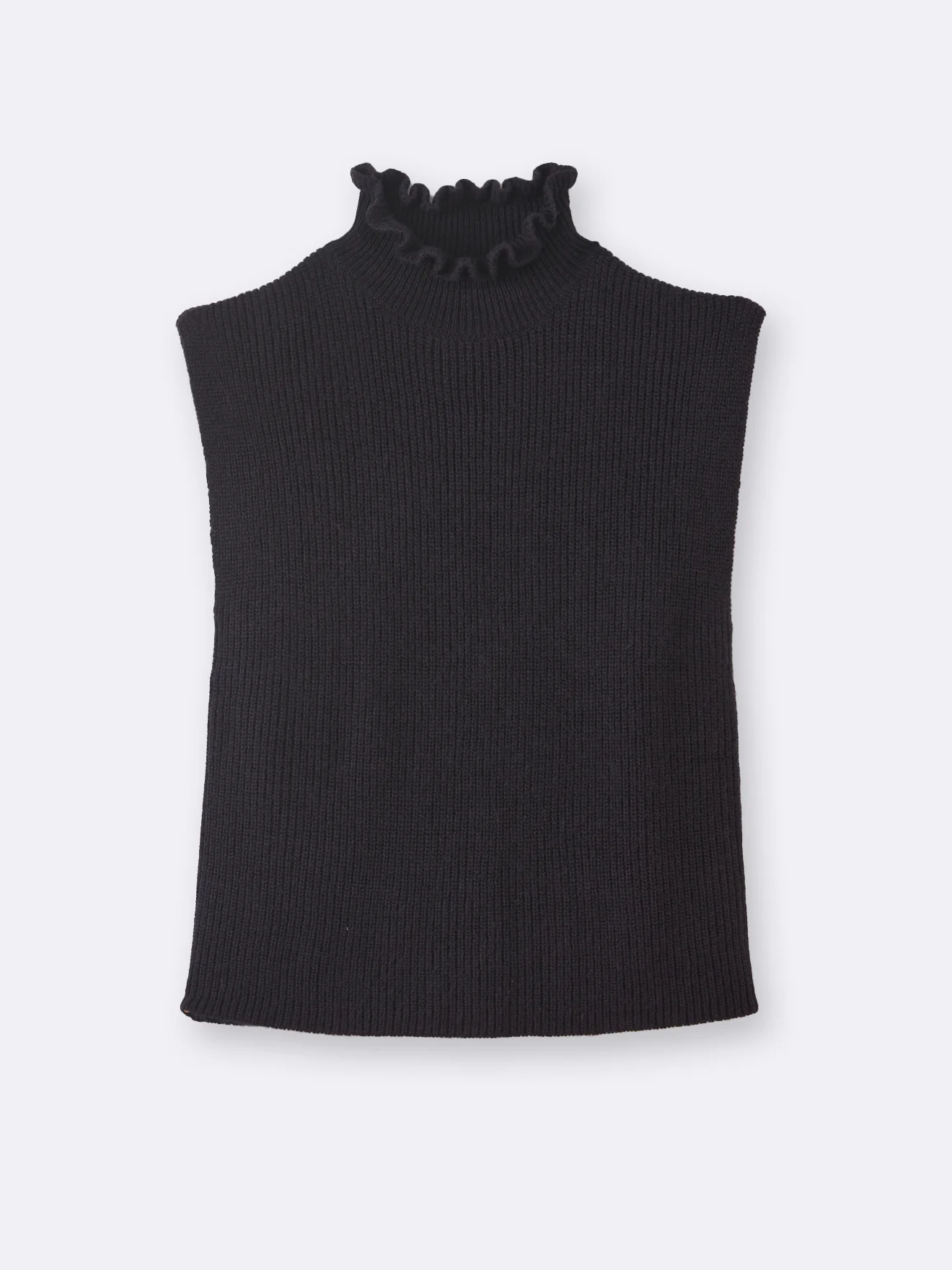 Pull sans manches col froufrou femme - Image 5