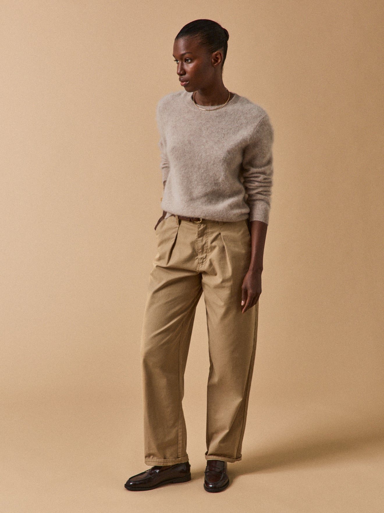 Pull col rond laine brossée femme - Image 5