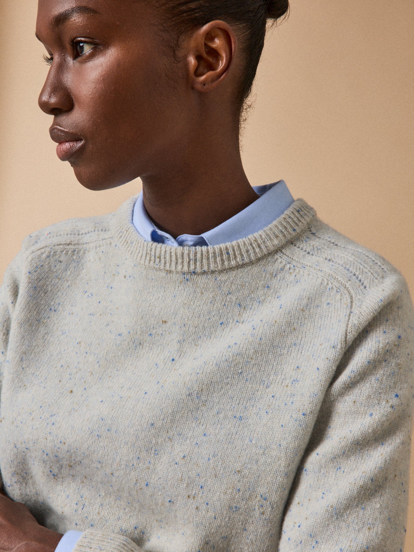 Pull moucheté femme laine mérinos RWS* - Image 3