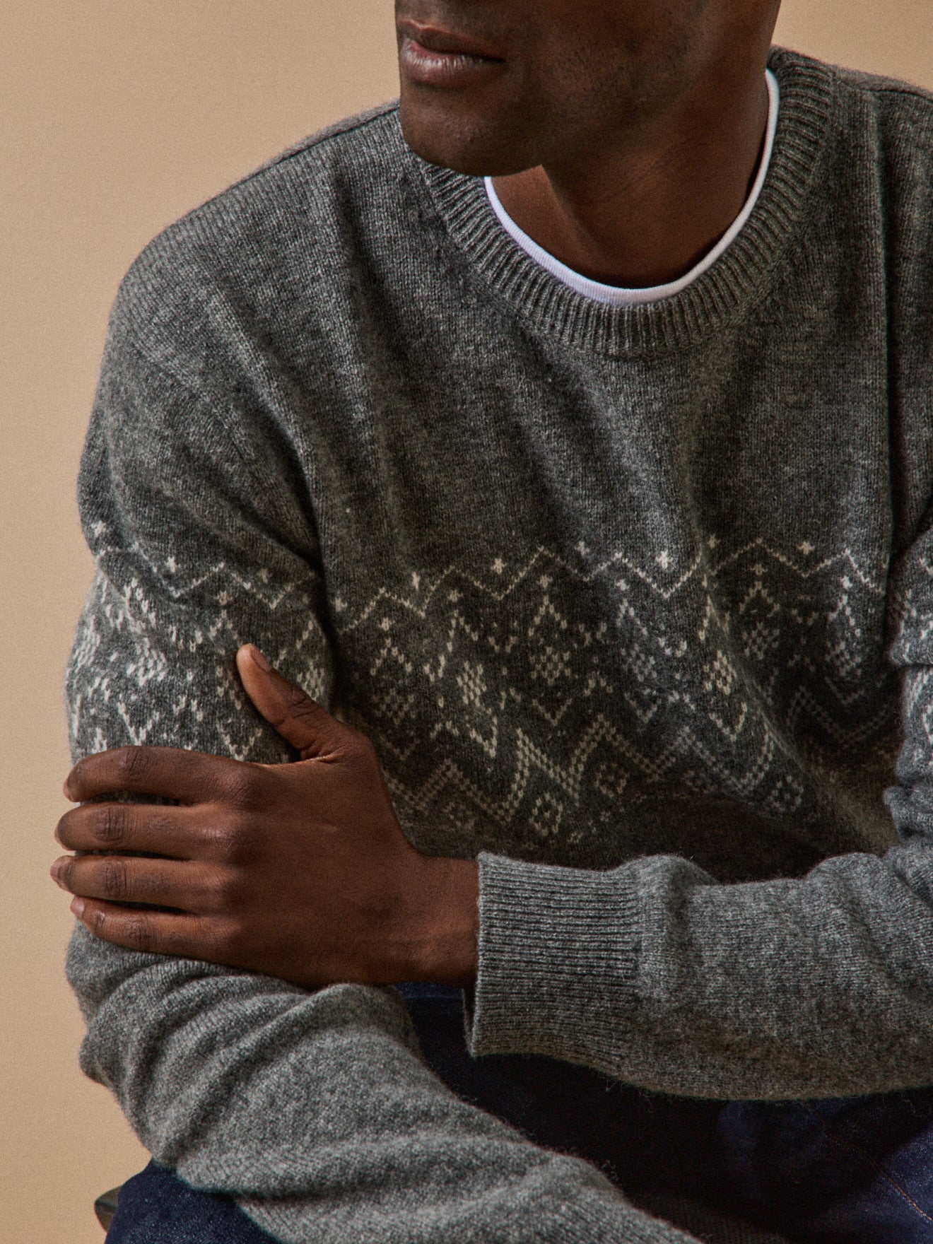 Pull jacquard homme - Image 3