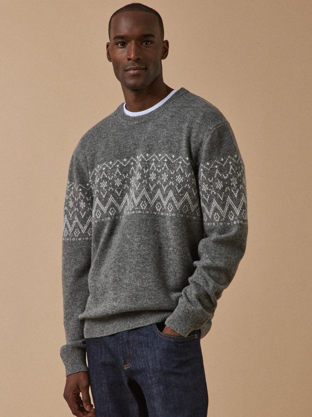 Pull jacquard homme - Image 4