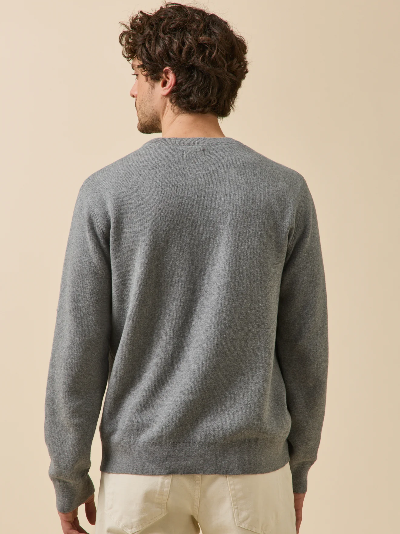 Pull effet sweat homme coton cachemire - Image 3