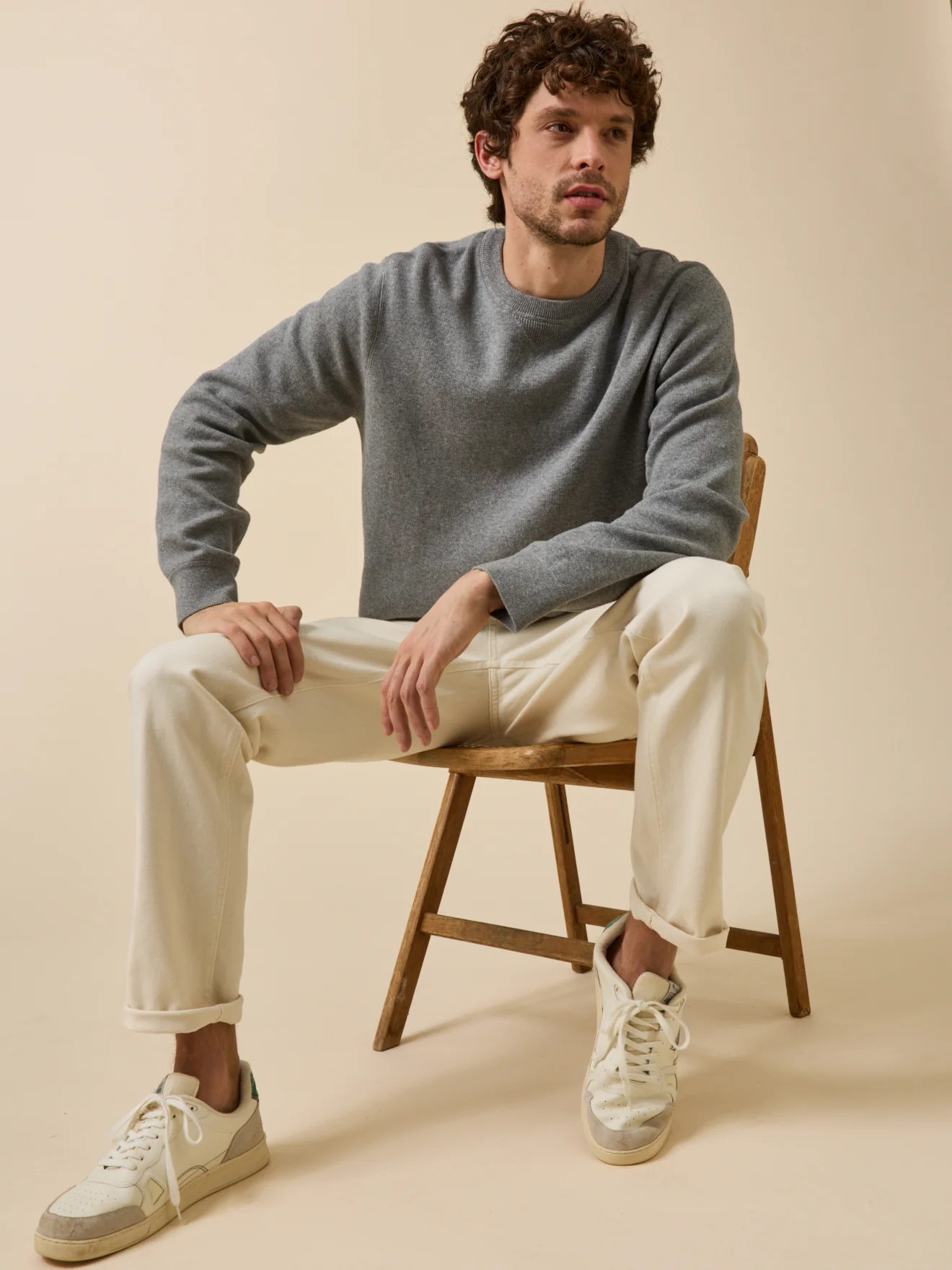 Pull effet sweat homme coton cachemire - Image 6