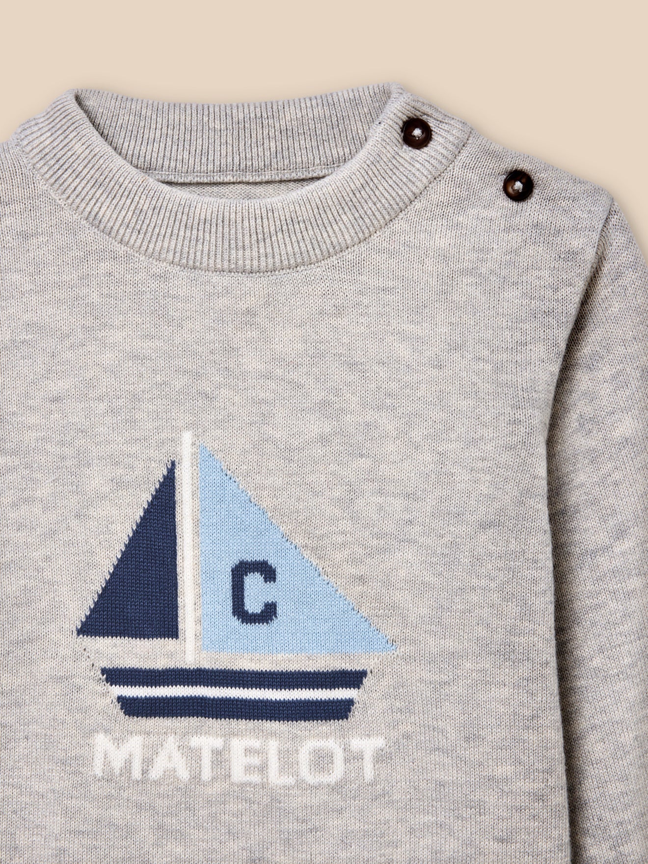 Pull Bébé en coton biologie et laine - Image 5