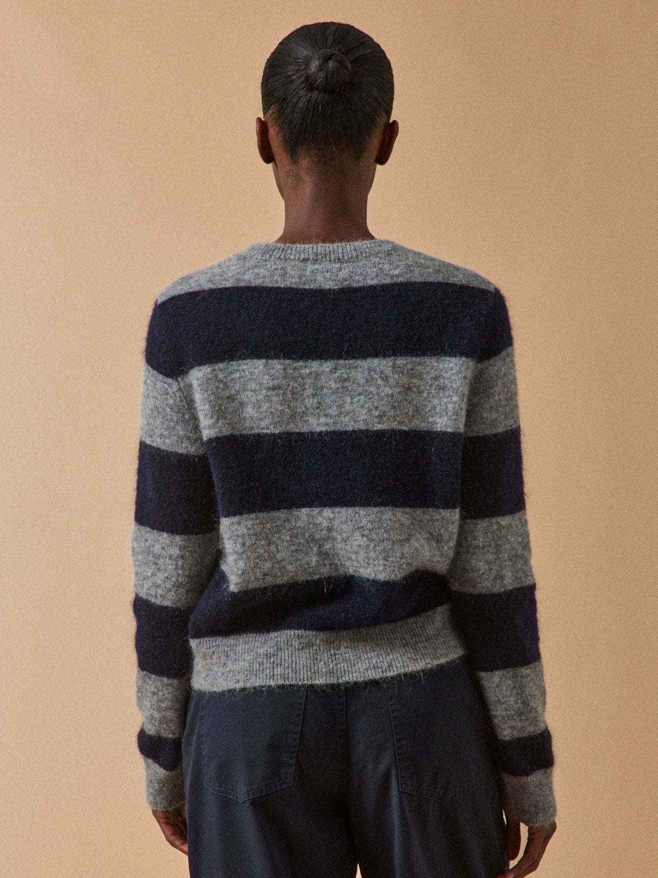 Pull rayé bicolore femme - Image 2