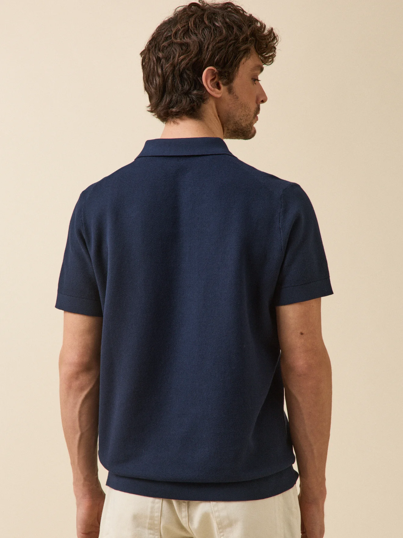Pull col polo manches courtes homme - Image 3