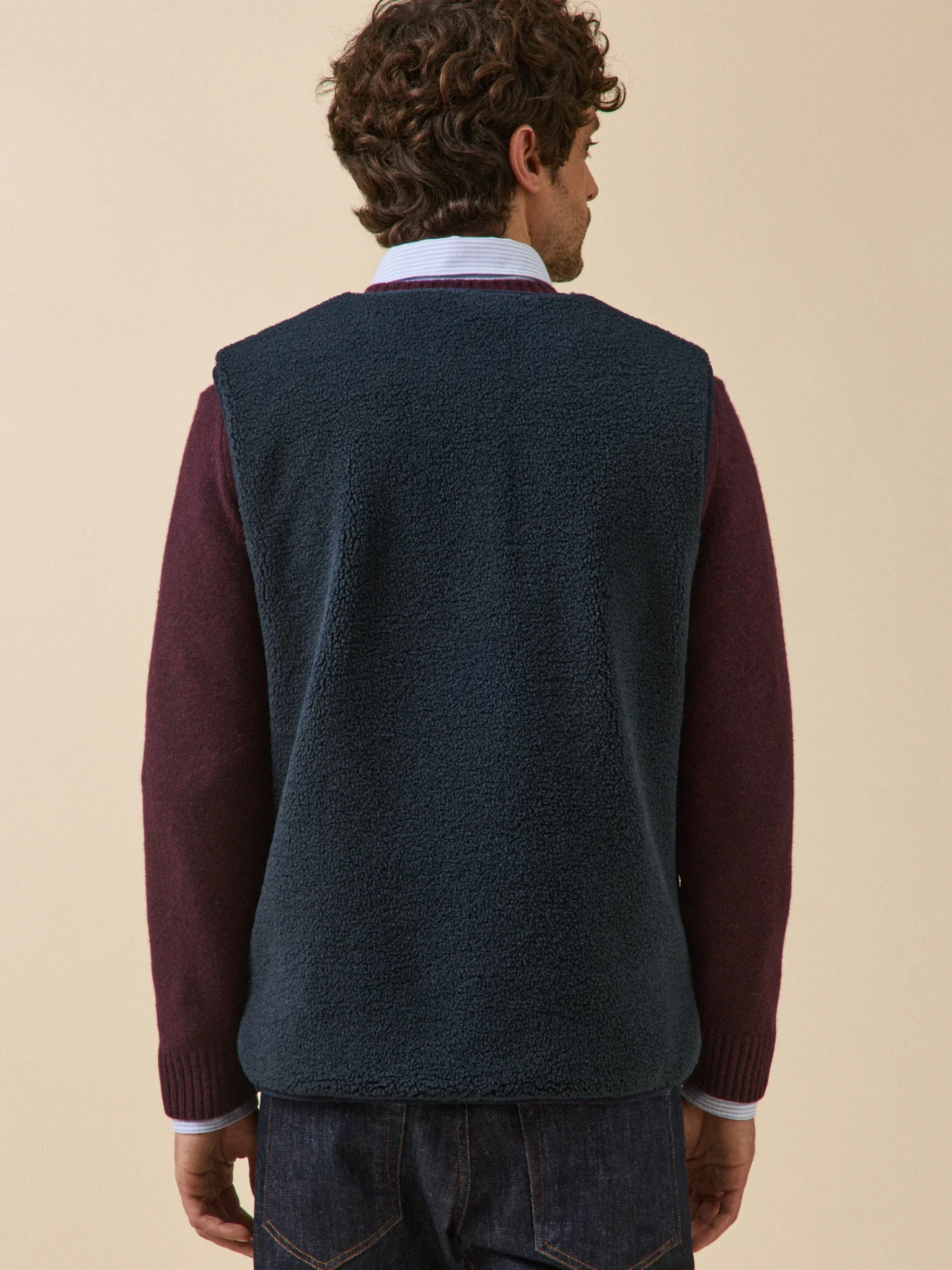 Veste sans manches en sherpa homme - Image 2