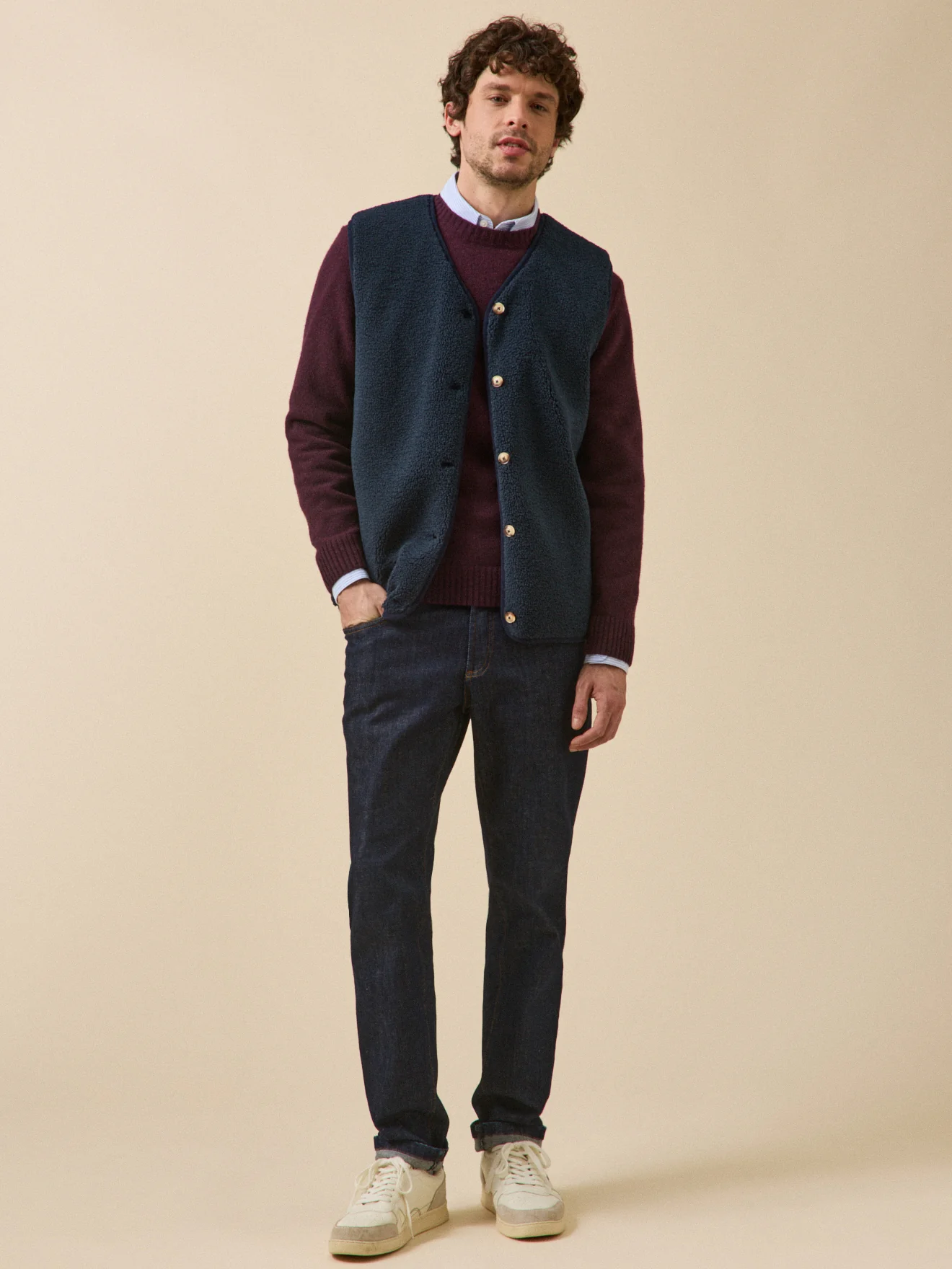 Veste sans manches en sherpa homme - Image 5