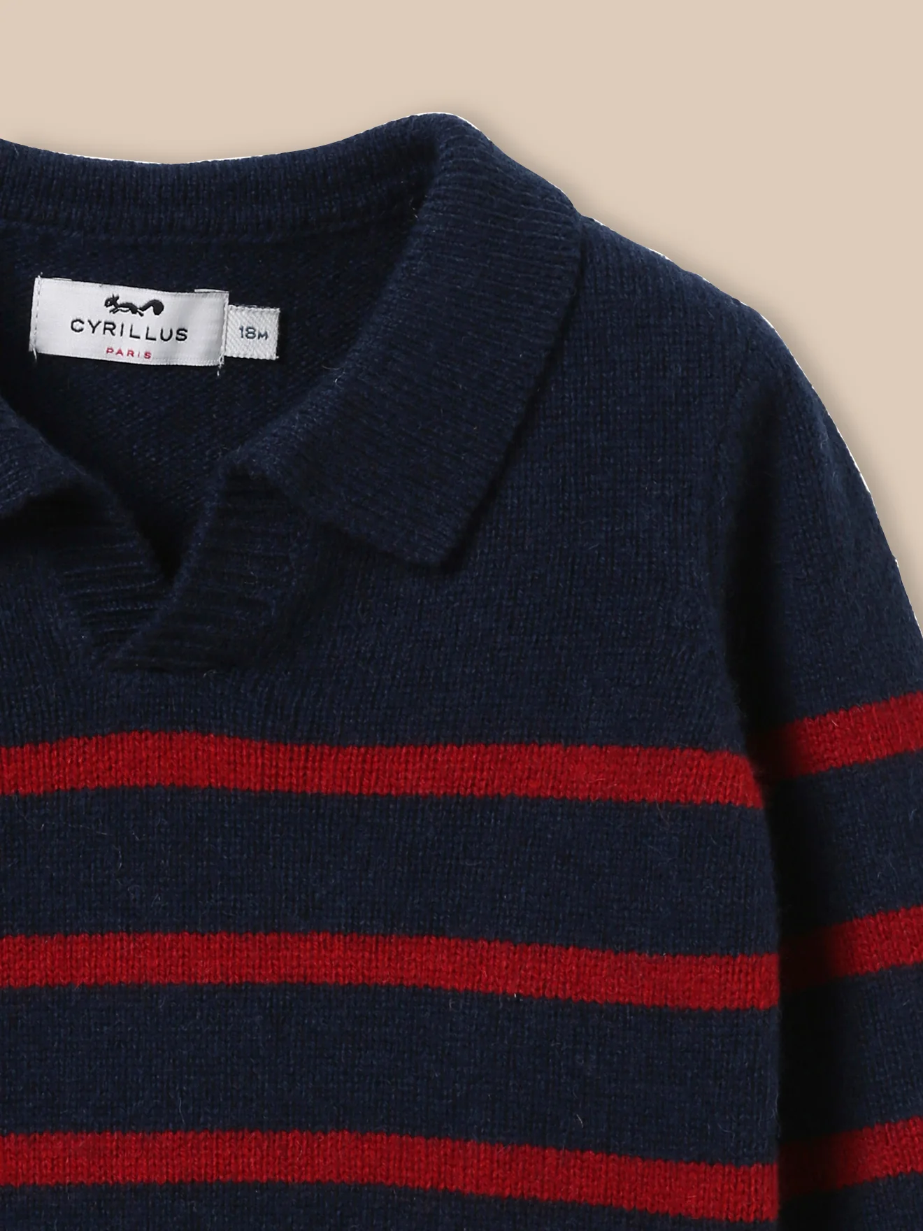 Pull col polo Bébé laine - Image 6