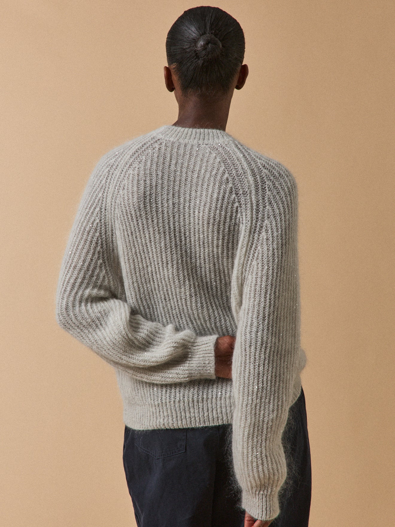 Pull sequins femme avec mohair et alpaga - Image 2