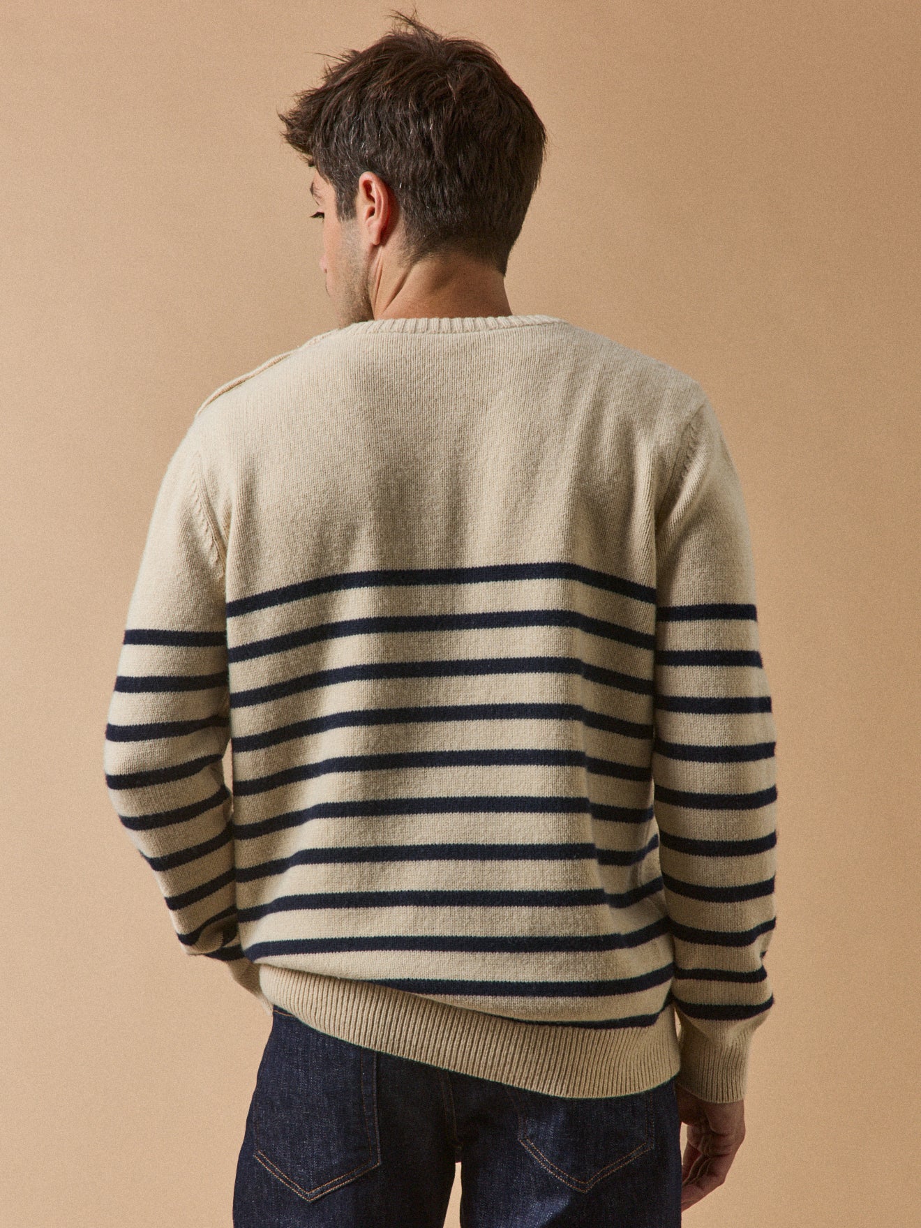 Pull marinière homme laine mélangée - Image 2