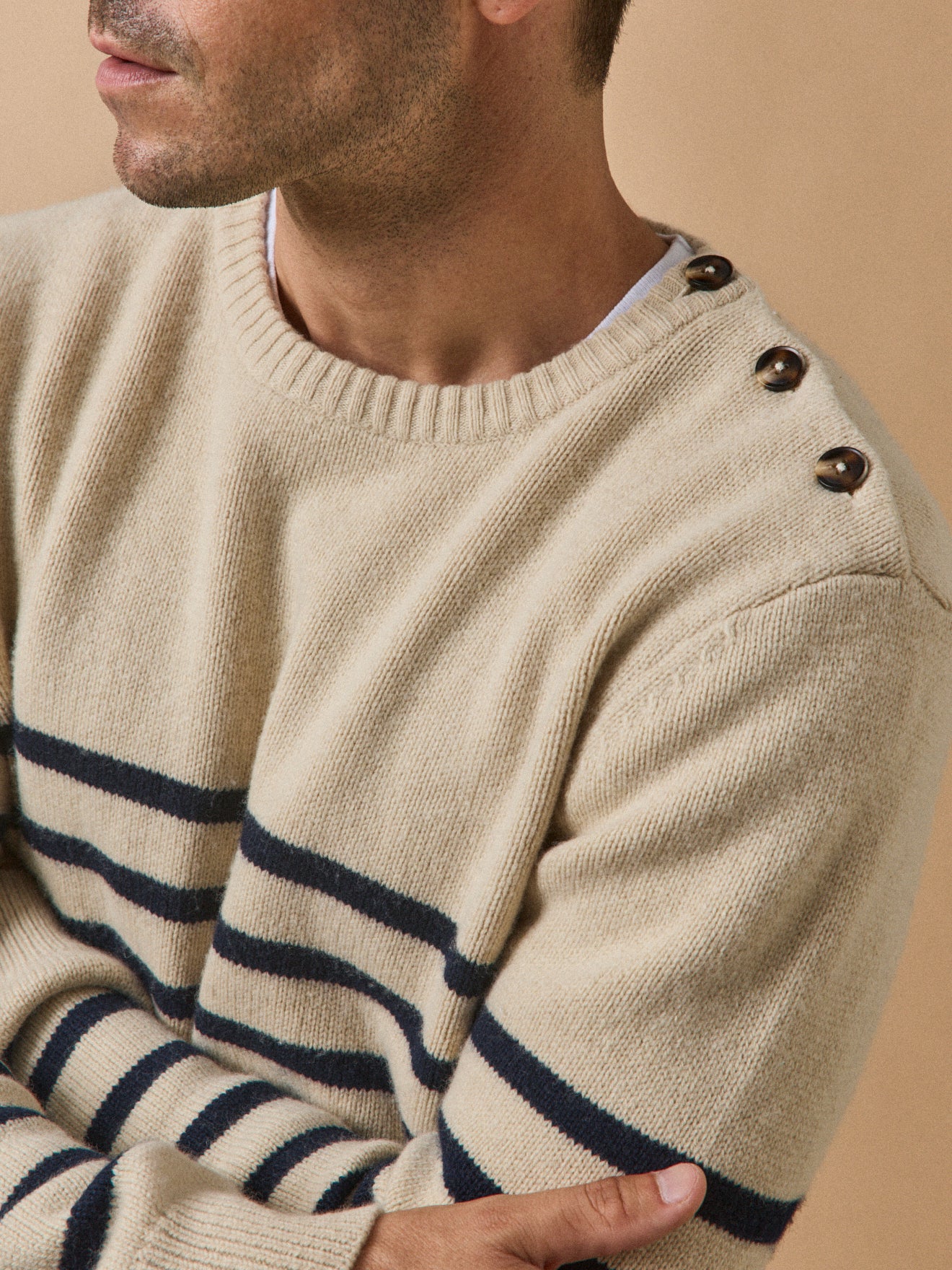 Pull marinière homme laine mélangée - Image 3