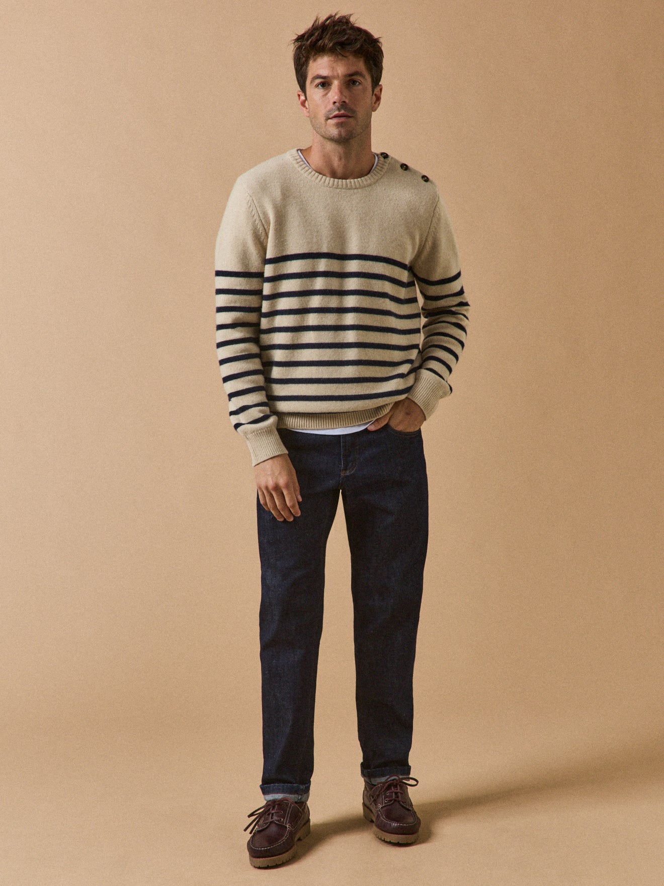 Pull marinière homme laine mélangée - Image 5