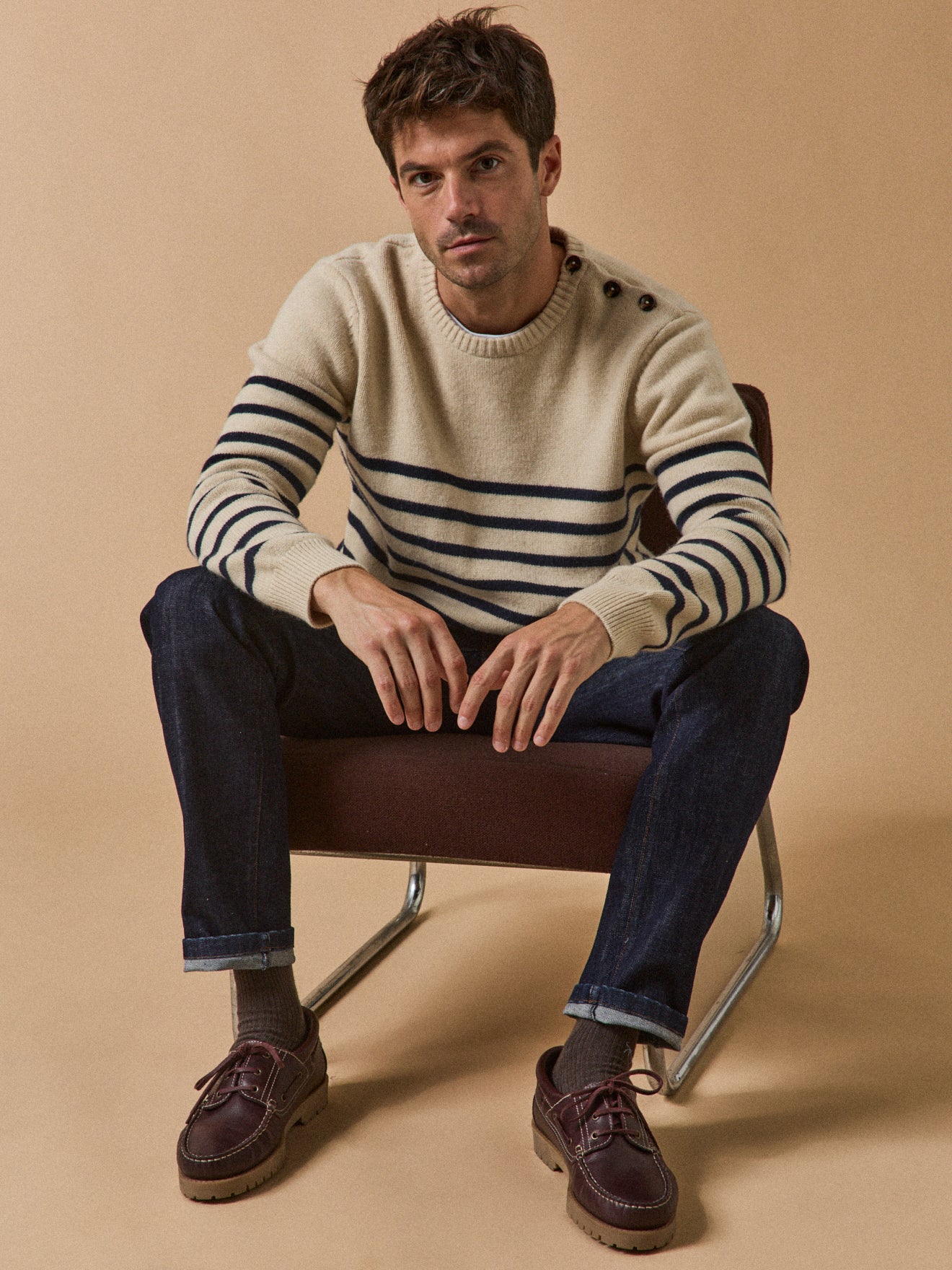 Pull marinière homme laine mélangée - Image 6