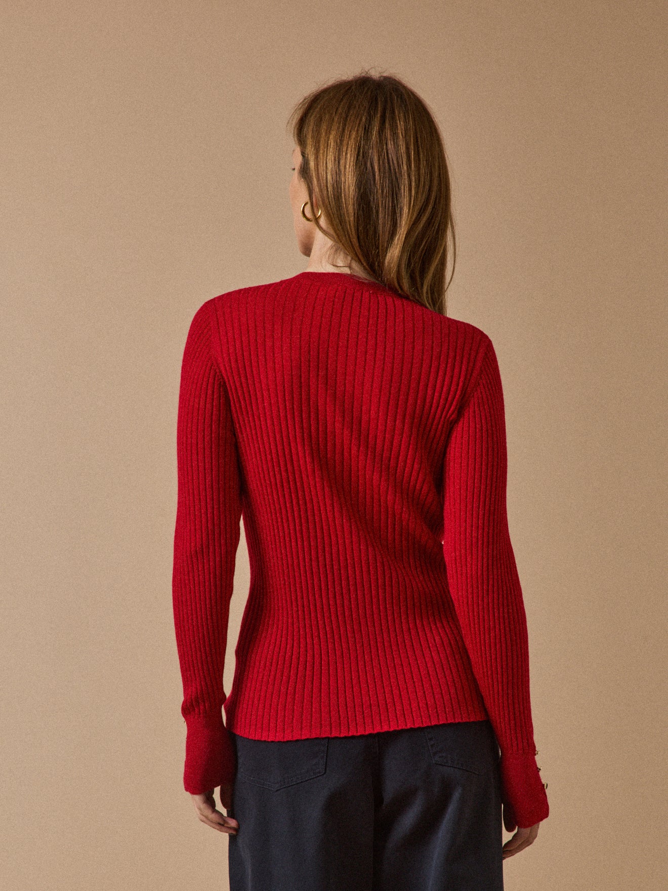 Pull chaussette maille côtelée femme laine RWS* - Image 2