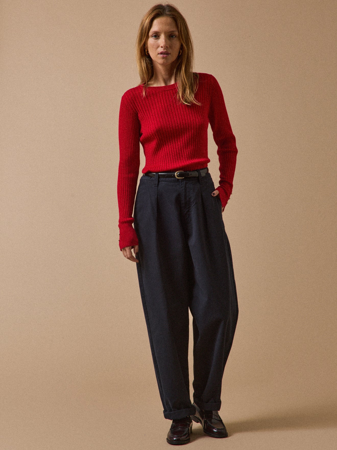 Pull chaussette maille côtelée femme laine RWS* - Image 5