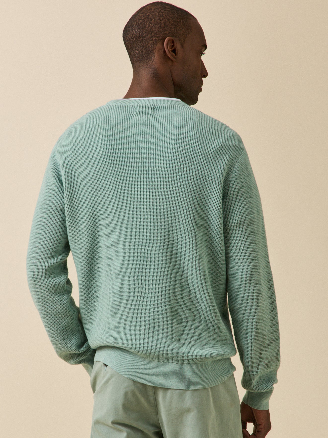 Pull maille gaufrée homme - Image 3