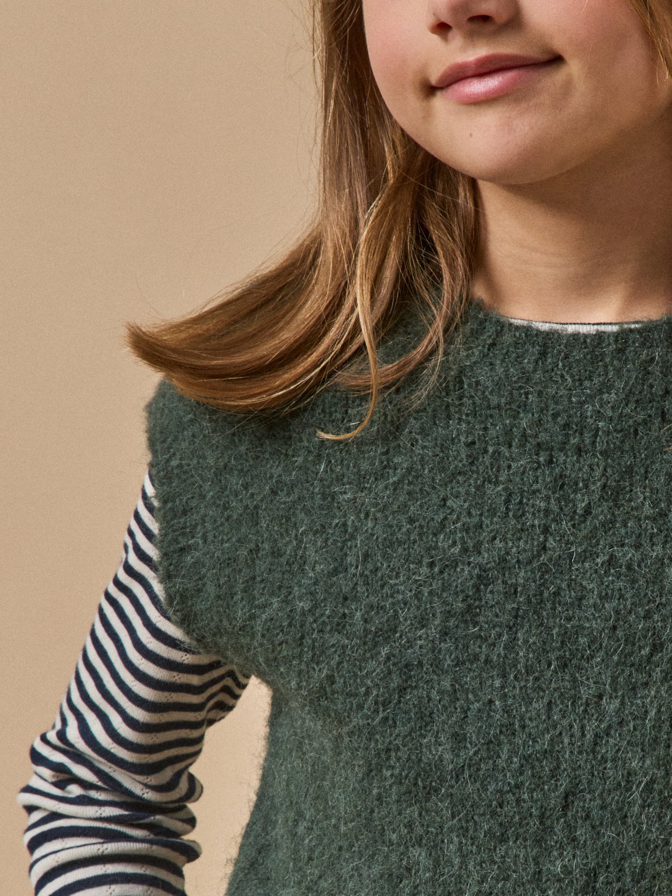 Pull sans manches Fille laine et alpaga - Image 3