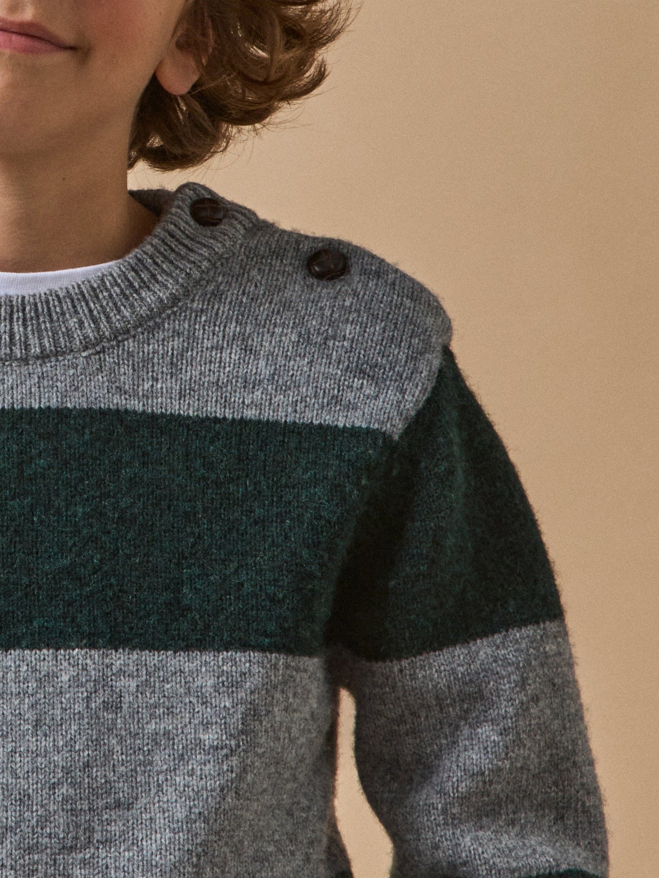 Pull rayé laine Garçon - Image 3