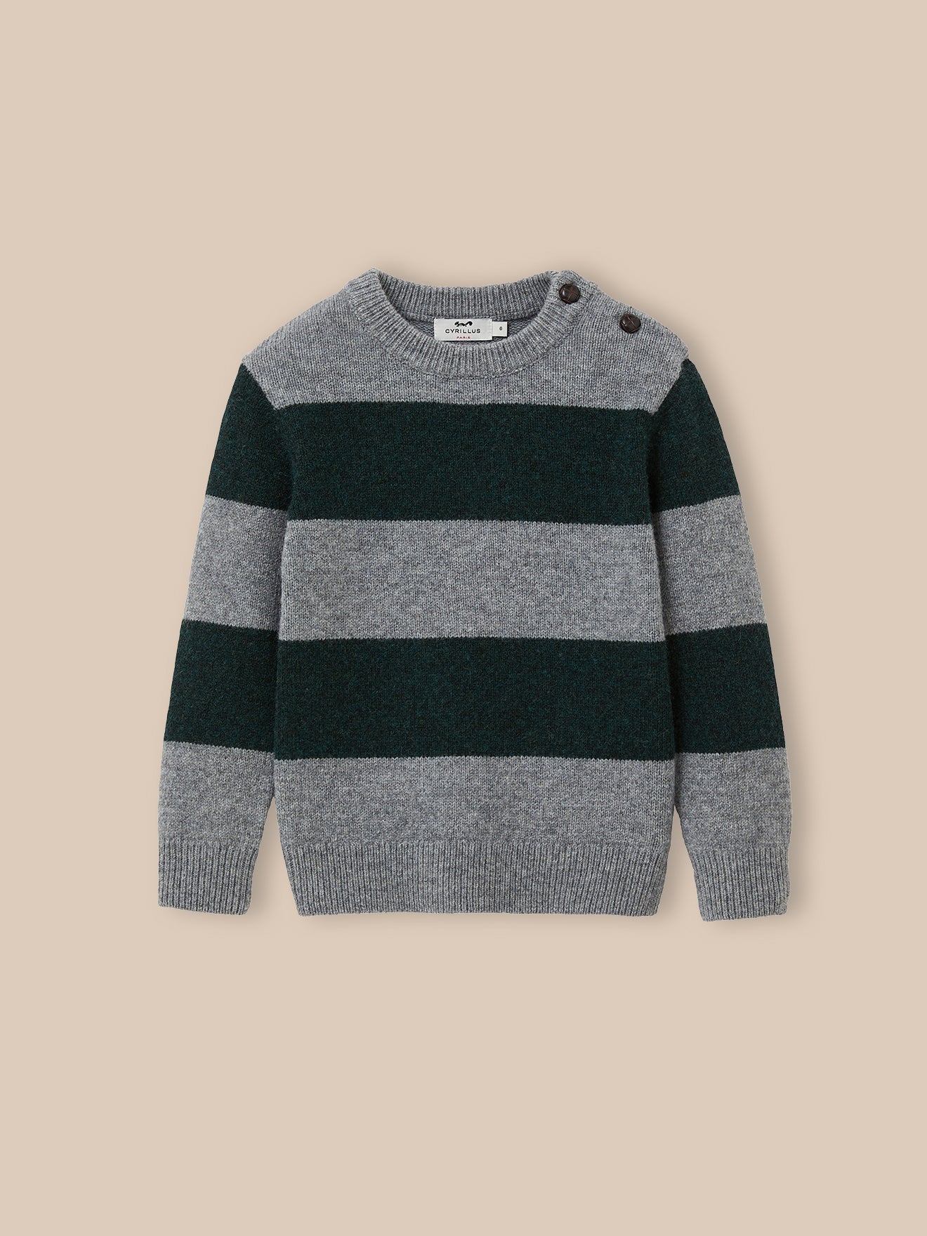 Pull rayé laine Garçon - Image 4