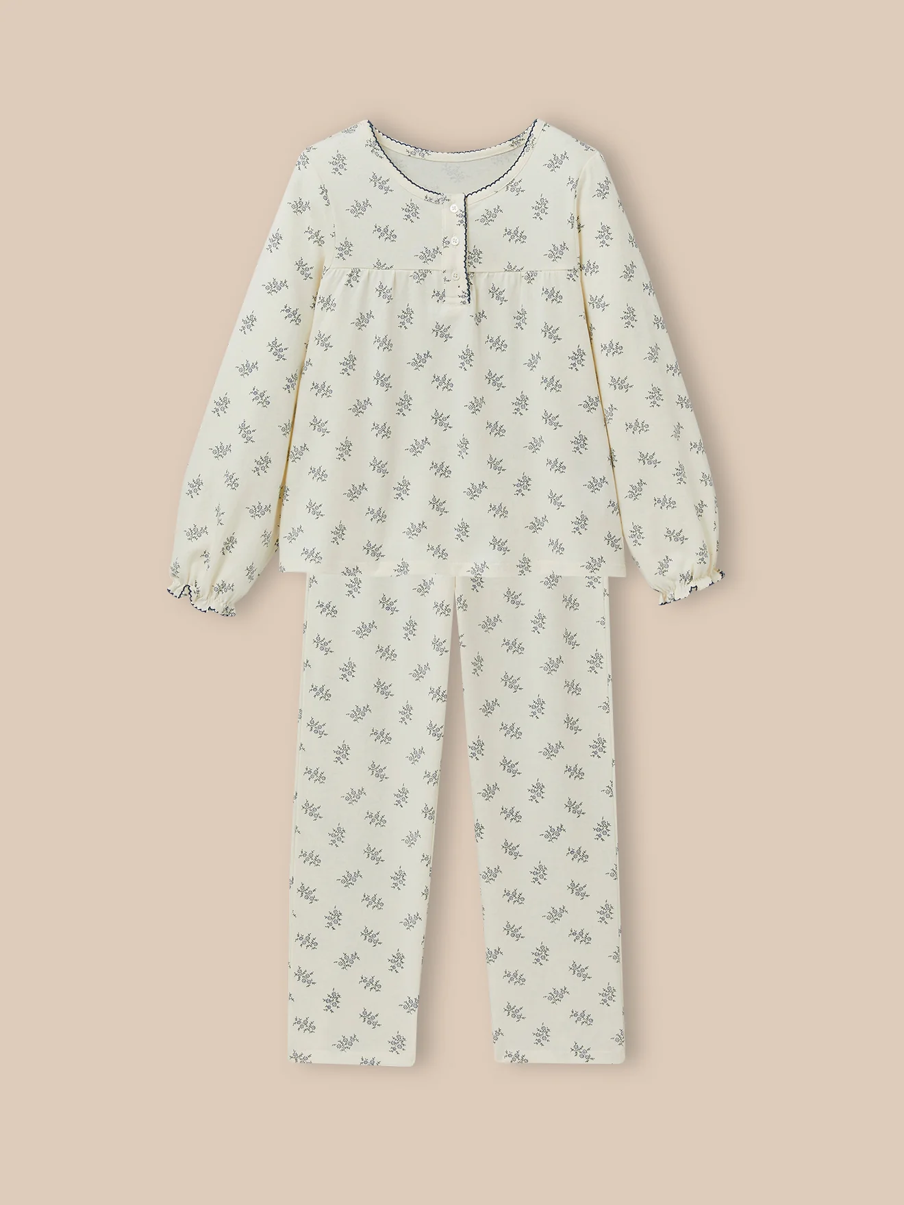 Pyjama imprimé Suzanne Fille - Coton biologique
