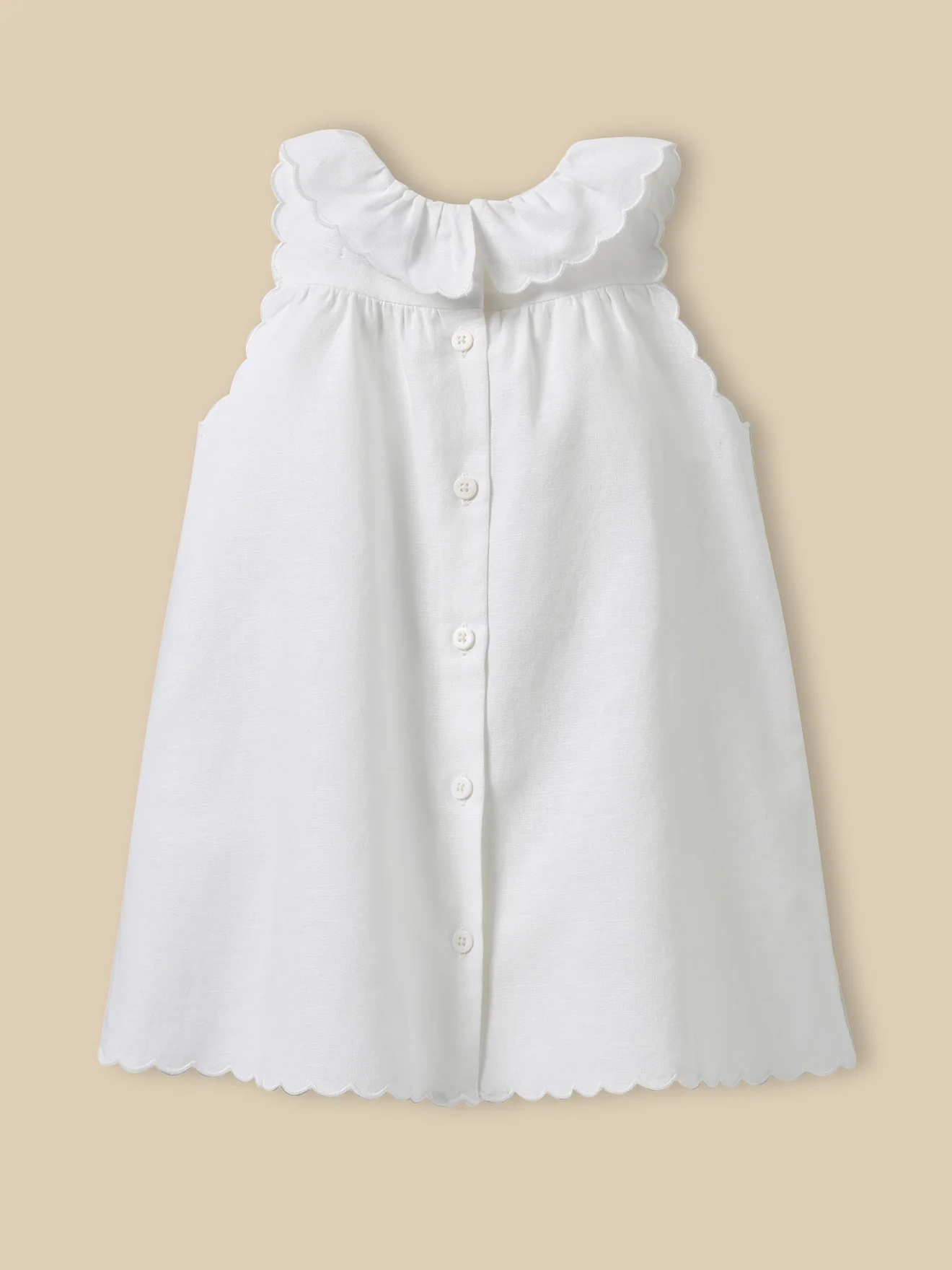 Robe lin et coton Bébé Camille - Collection fêtes et mariages - Image 3