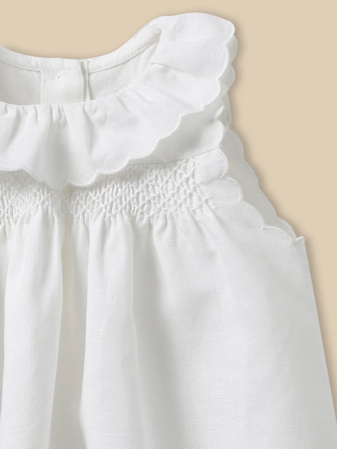 Robe lin et coton Bébé Camille - Collection fêtes et mariages - Image 4
