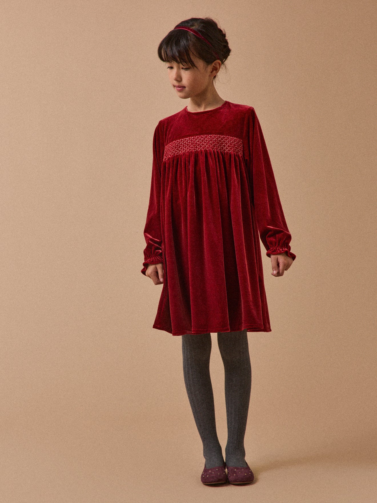 Robe en panne de velours Fille - Image 9