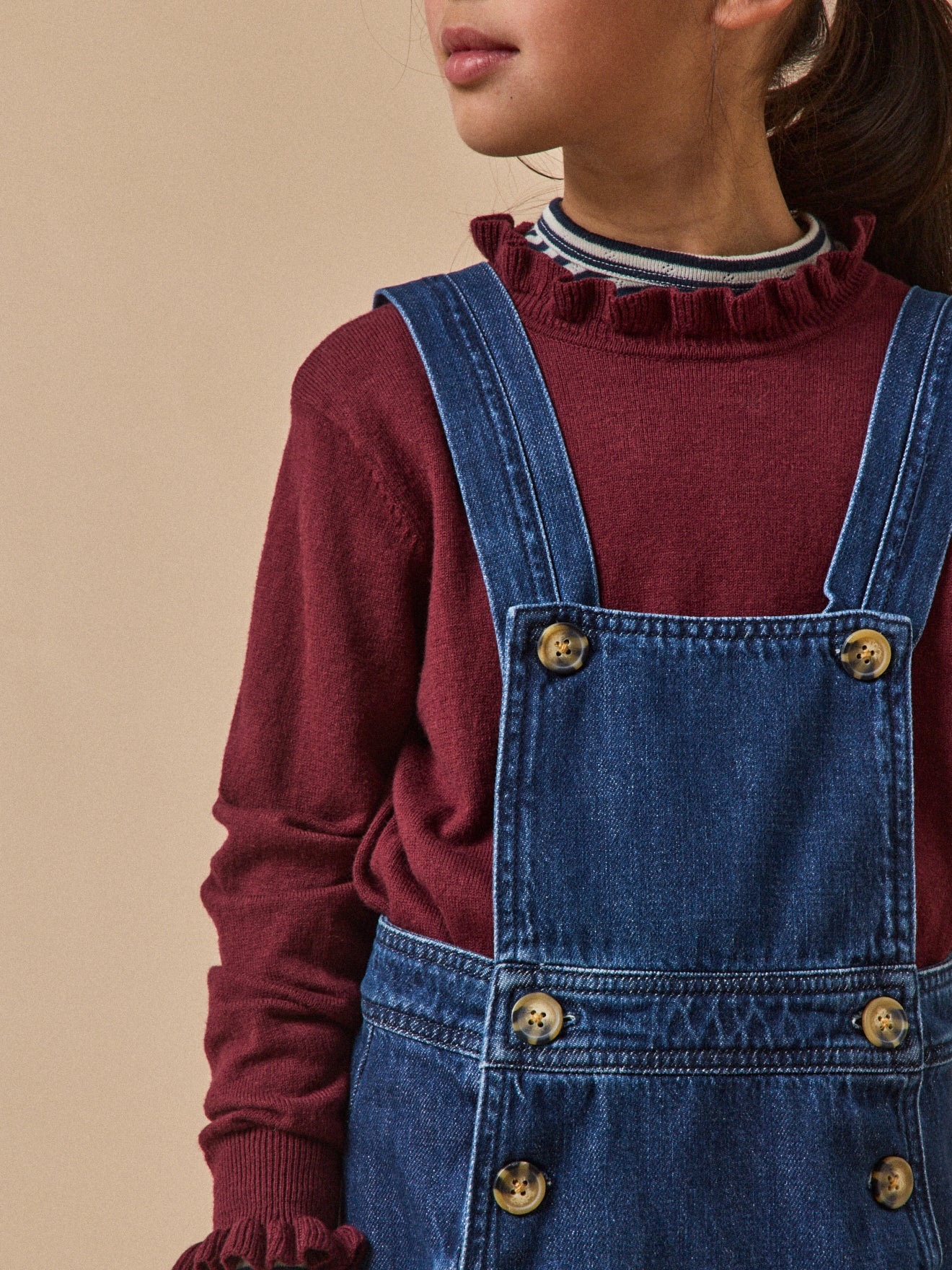 Robe tablier en denim Fille - Image 4
