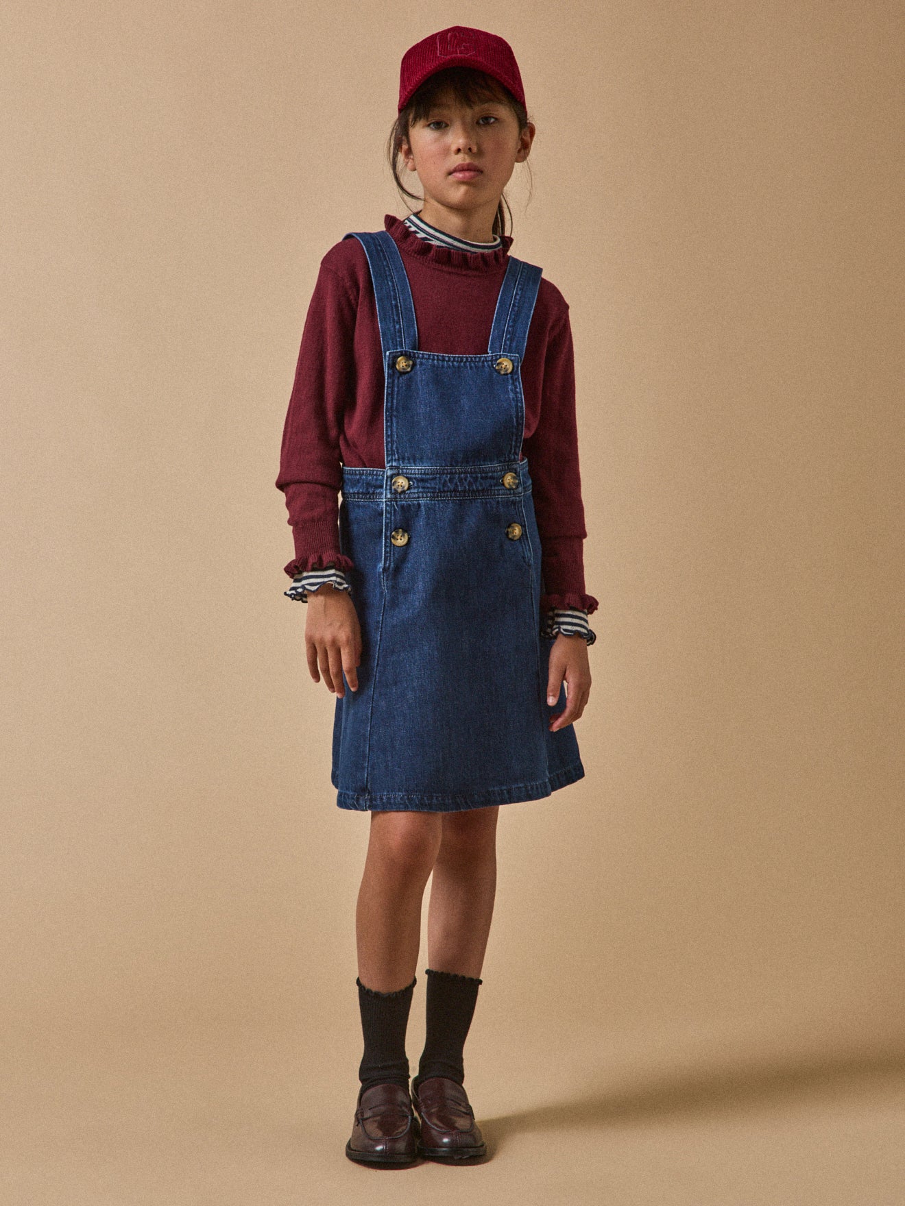 Robe tablier en denim Fille - Image 7